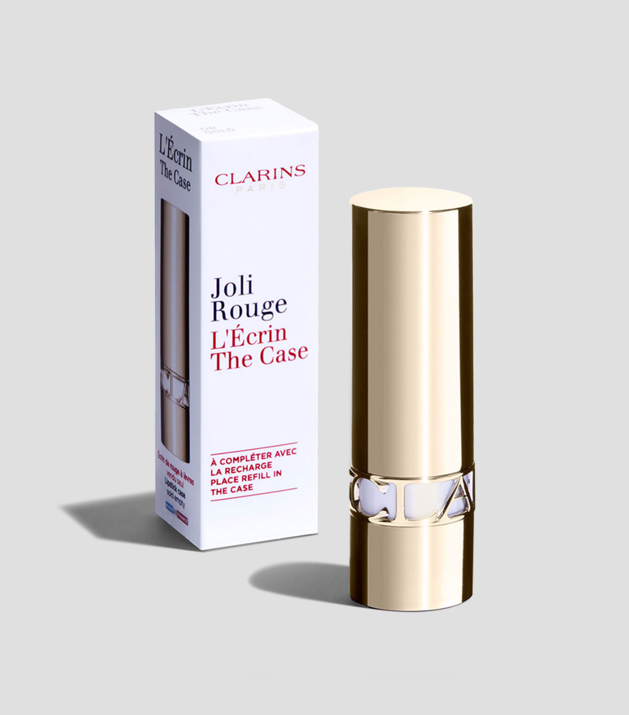 Estuche para labial Joli Rouge LaposEcrin dorado