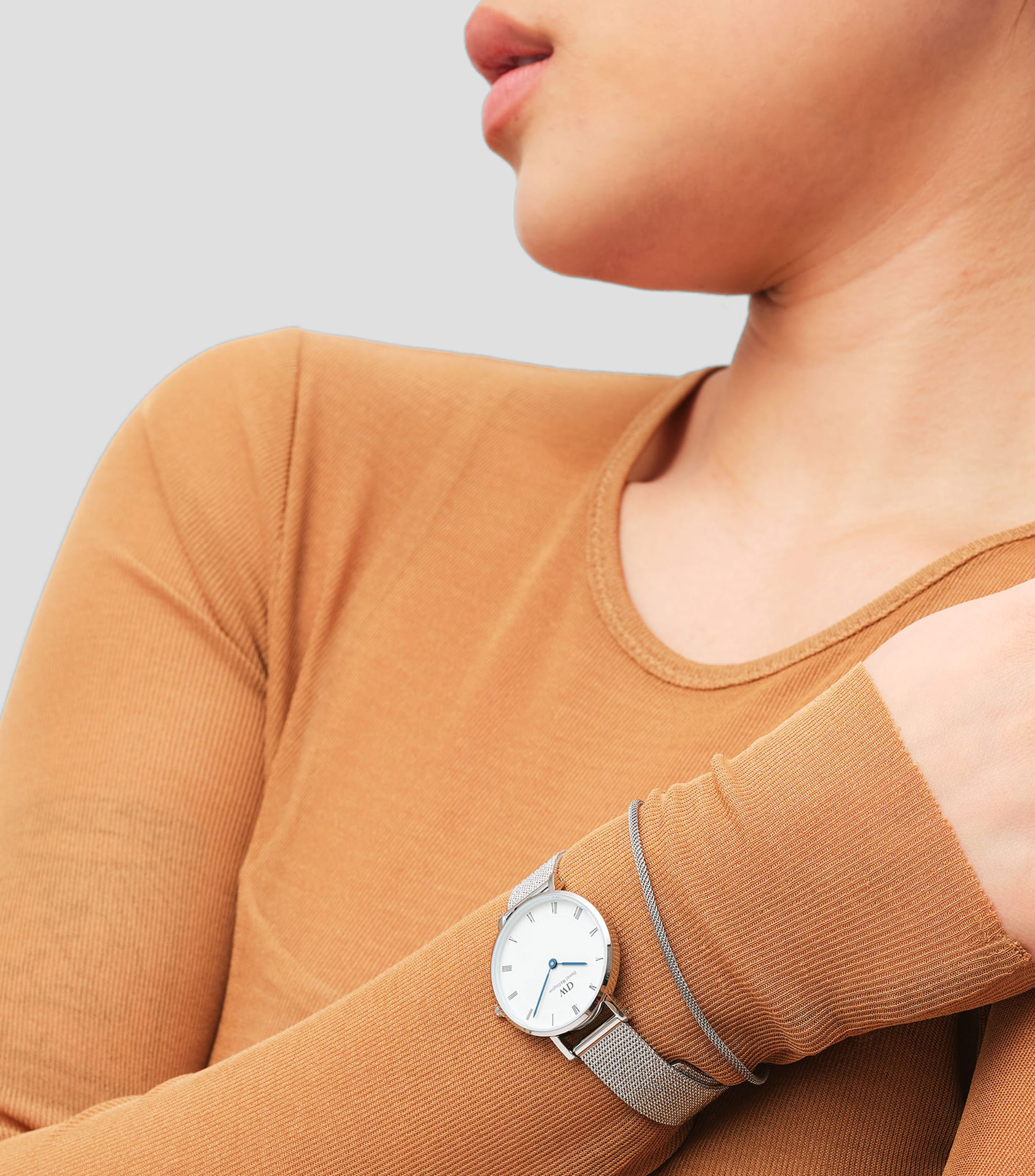 Reloj para Mujer Petite De vestir Plateado
