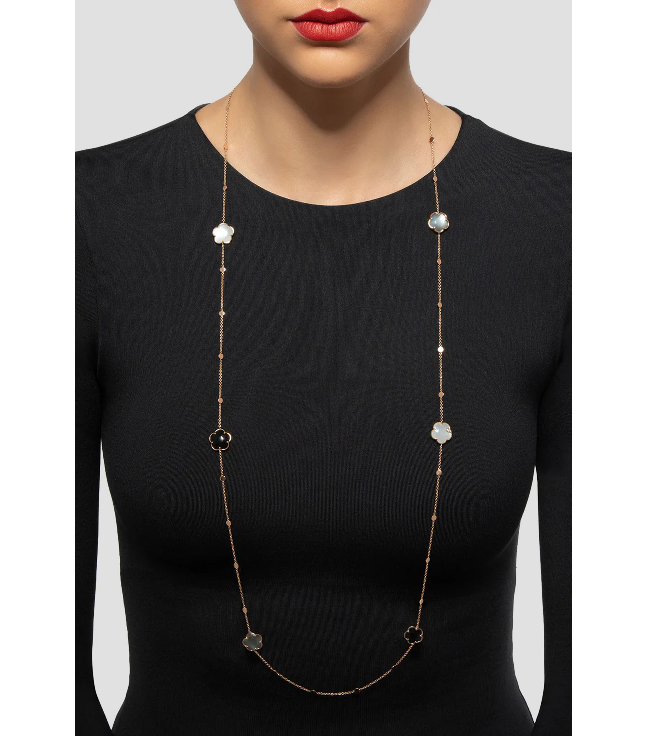 Collar Petit Joli Bouquet Lunaire en oro rosa de 18 kilates Mujer