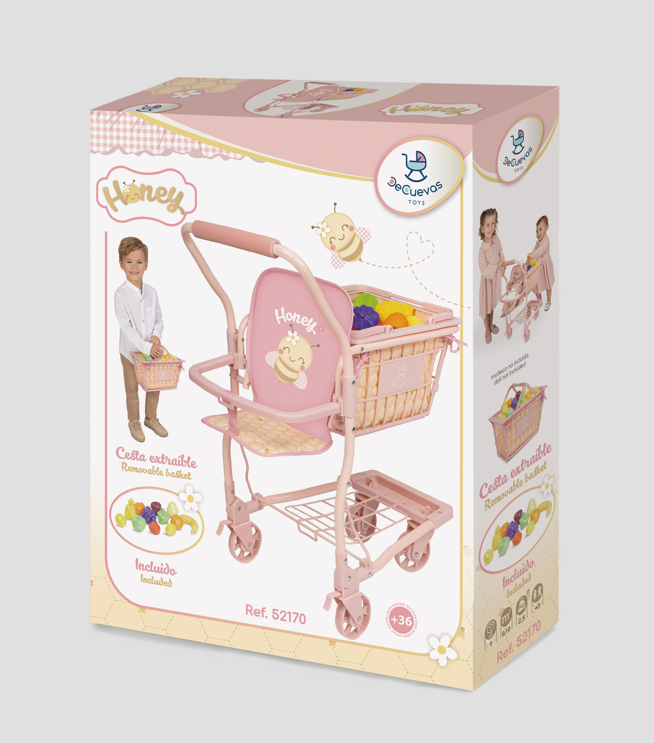 Carrito de Supermercado para Muñecas Honey