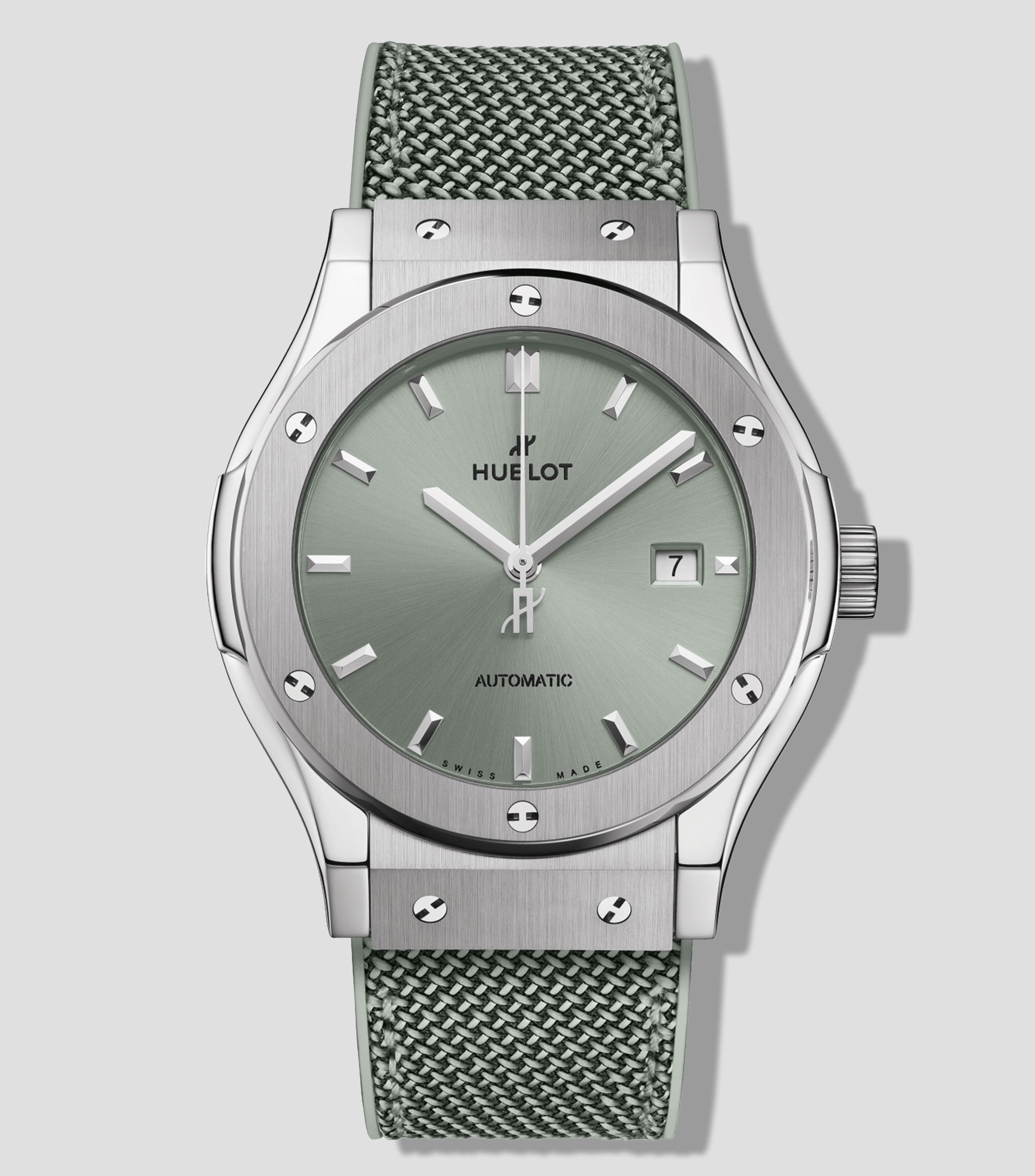 Reloj Unisex Classic Fusion Titanium Sage Green casual plateado