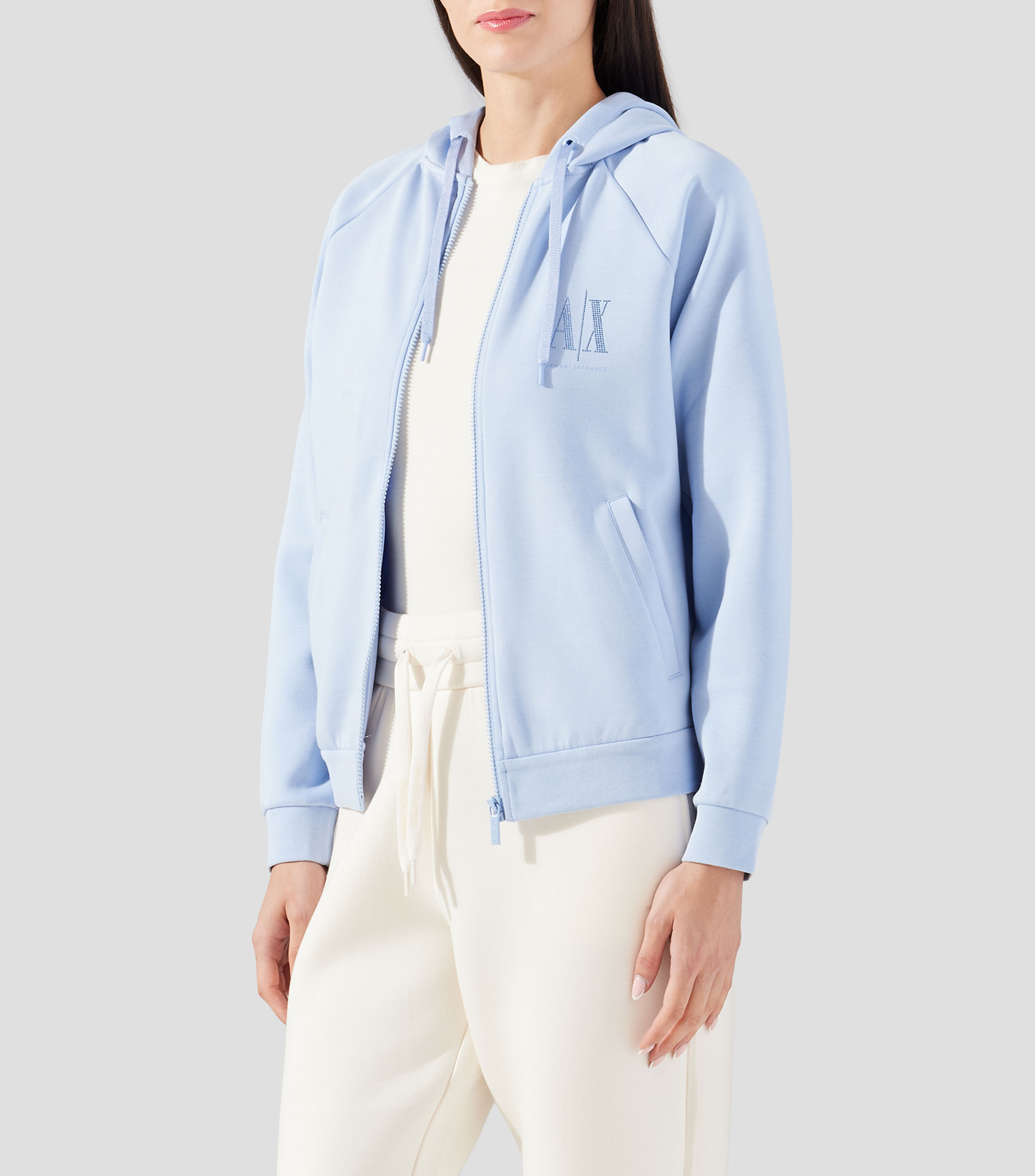 Sudadera con cremallera y capucha Mujer