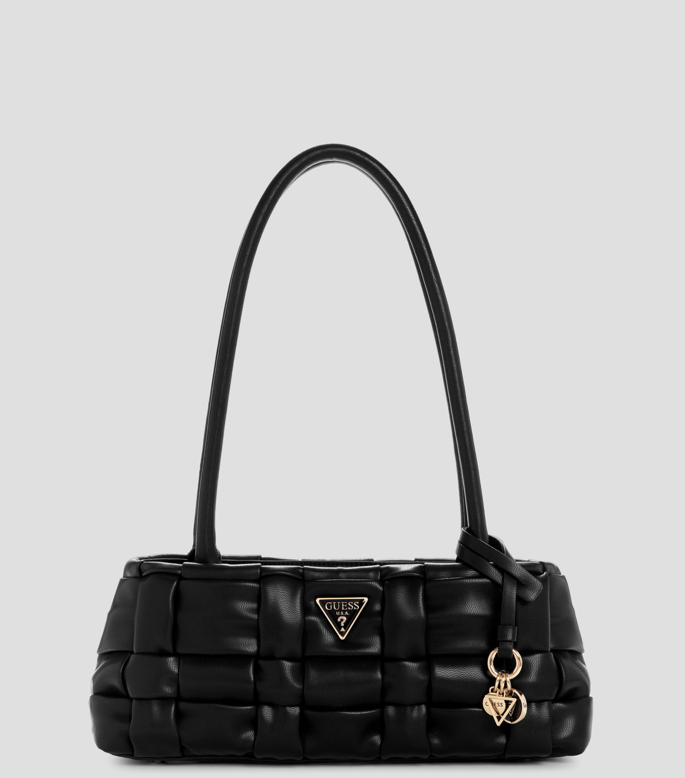 Bolsa shoulder negra Marion tejida Mujer
