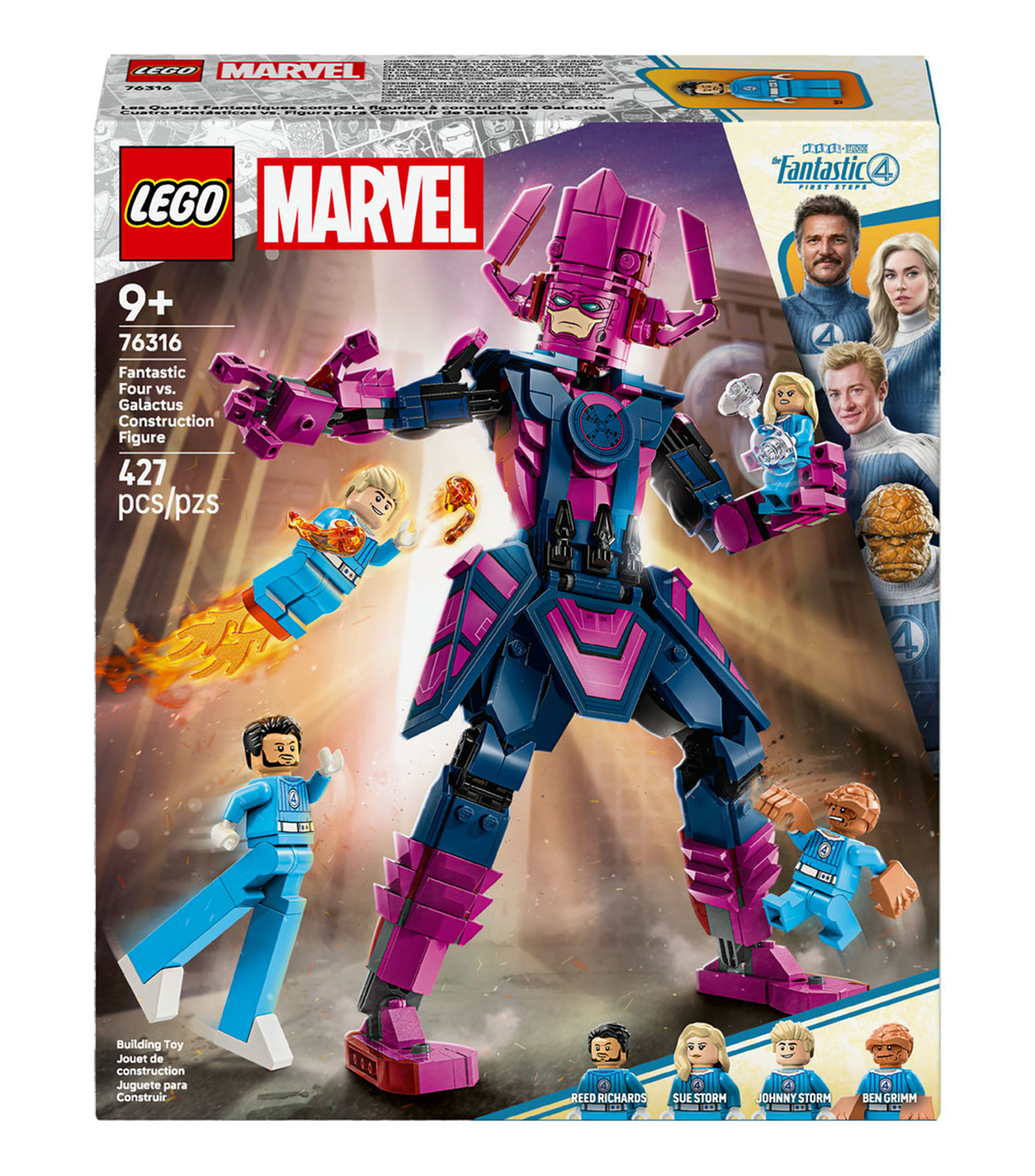 Lego Marvel Cuatro Fantásticos vs. Figura para Construir de Galactus 76316