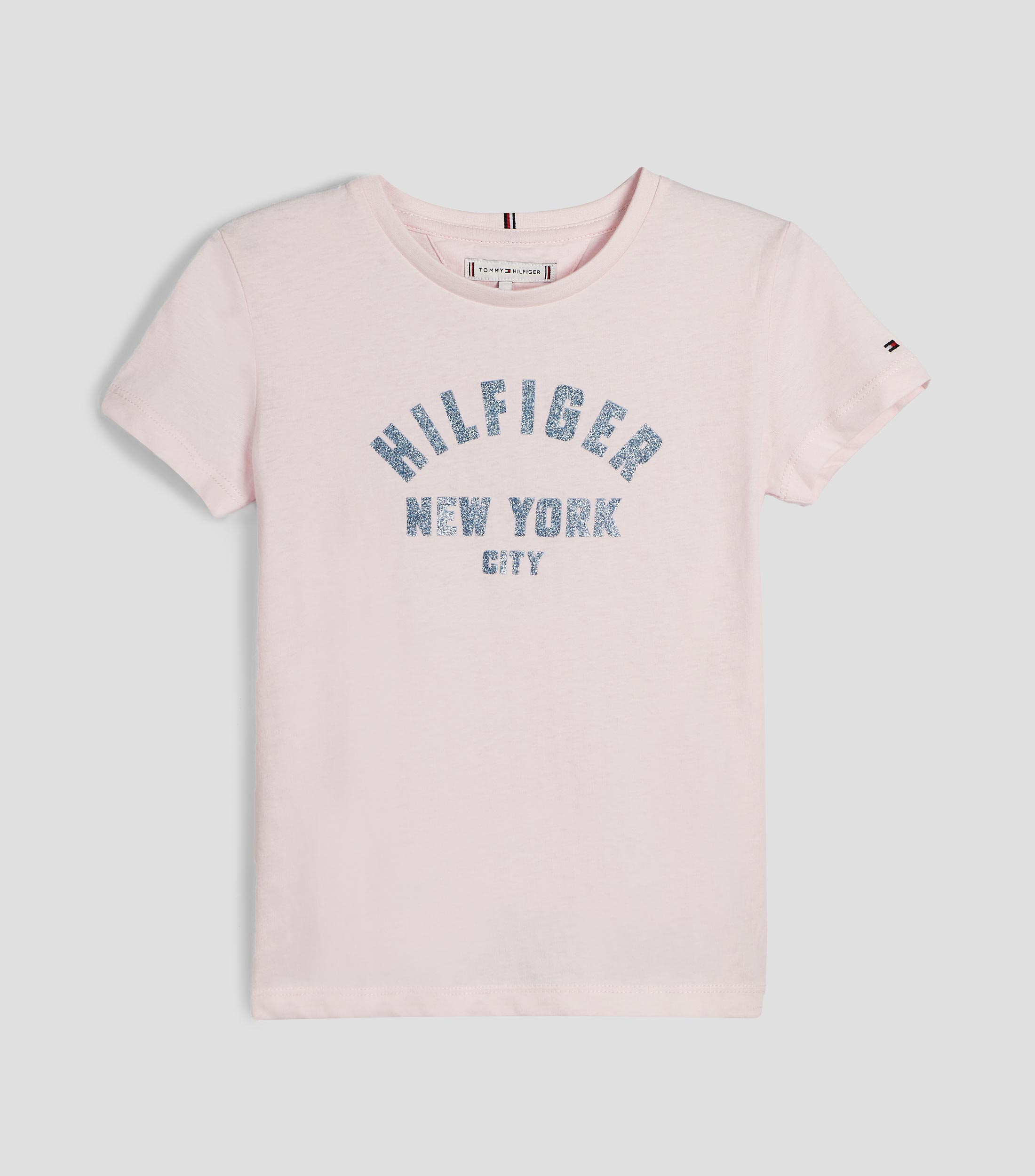Playera cuello redondo manga corta estampada Niña