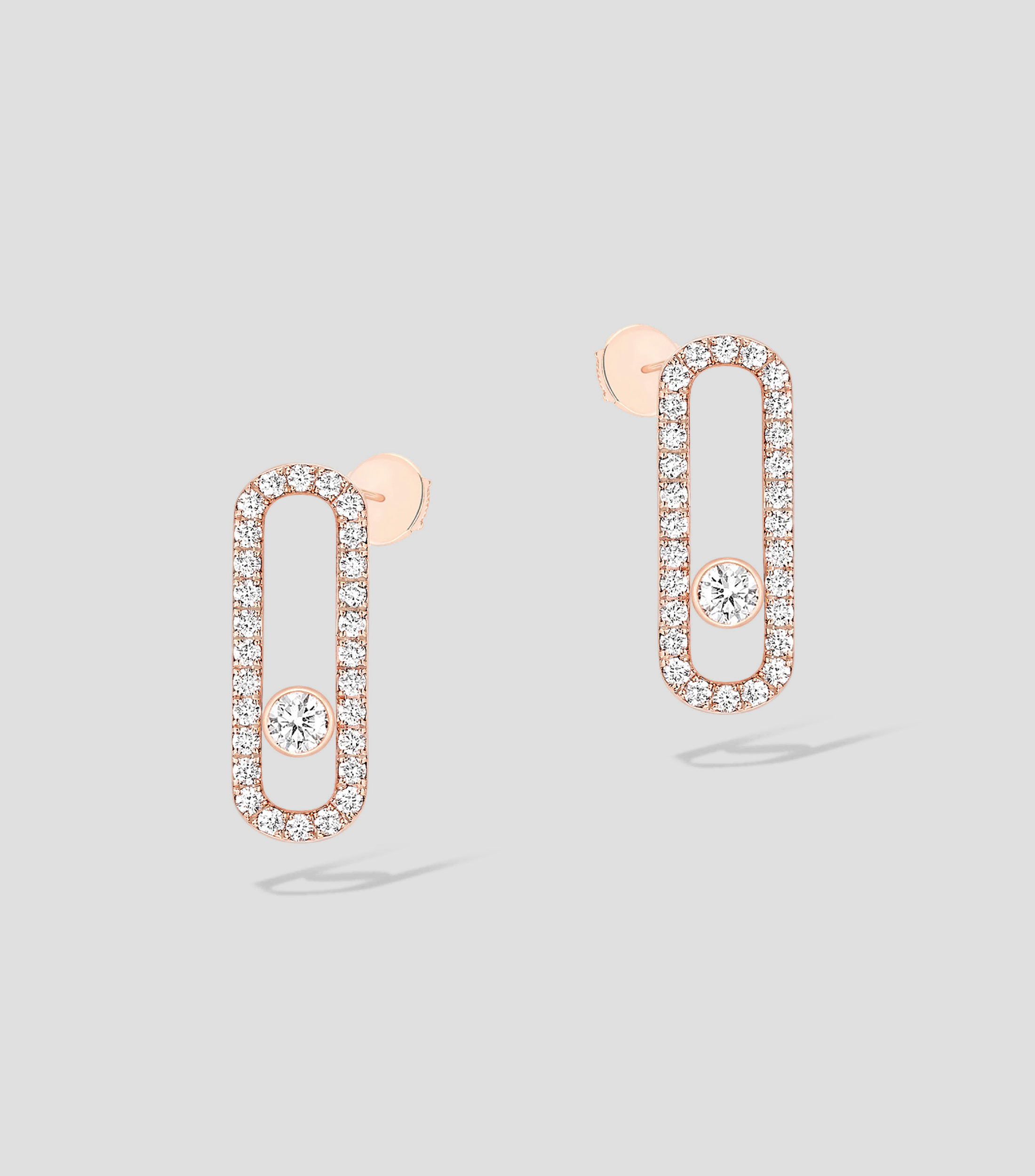 Pendientes en Oro Rosa Mujer