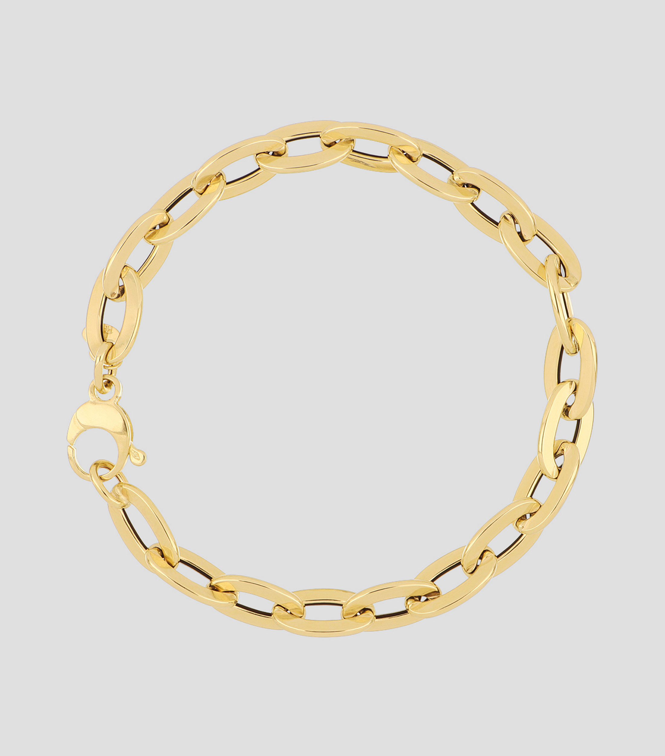 Pulsera en oro de 14 kilates entrelazada Mujer