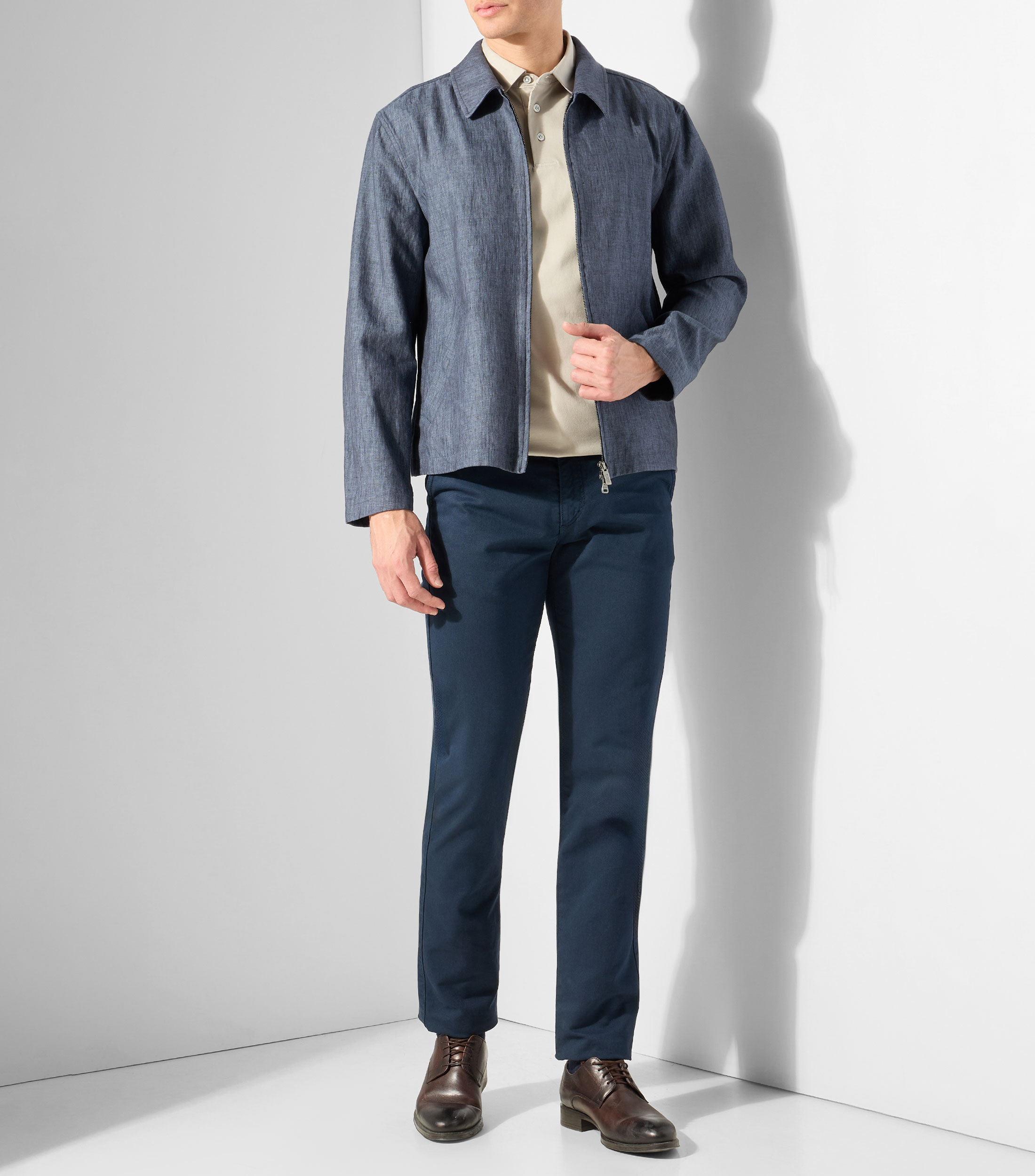 Chamarra bomber en mezclilla Hombre