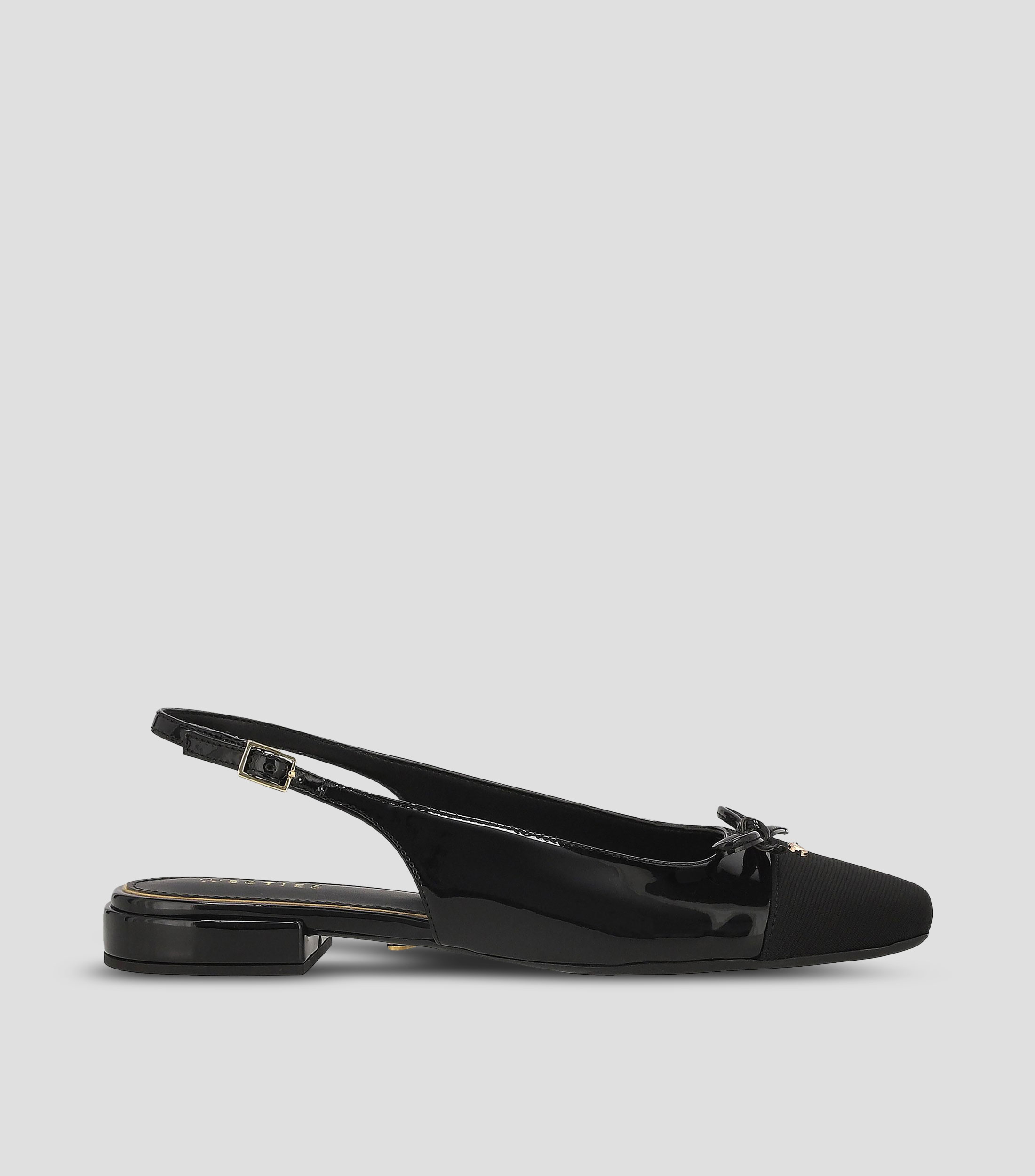 Flats slingback casuales de tacón bajo ancho lisos Mujer
