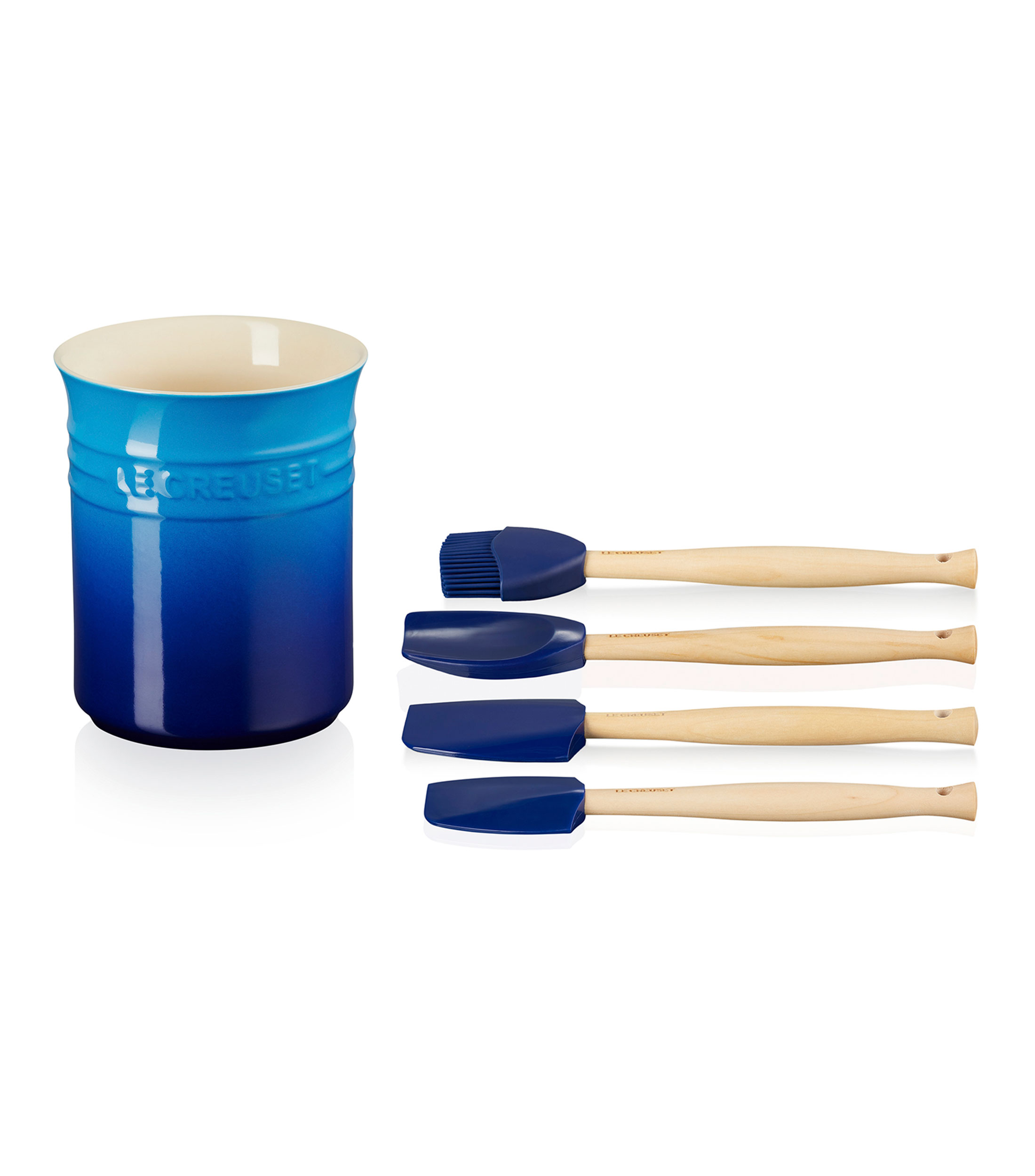 Set Bote para Utensilios con Espátulas Azure