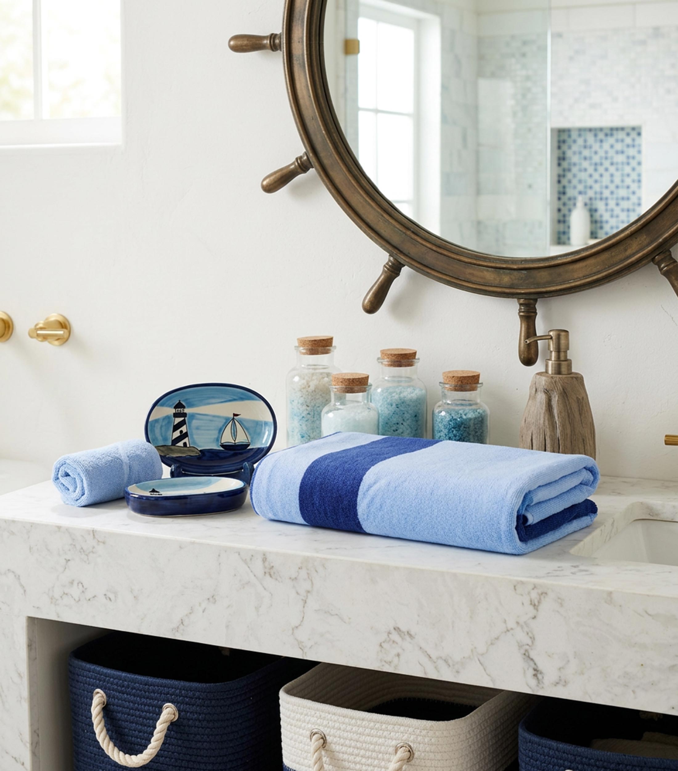 Toalla de Baño Bernadette Azul