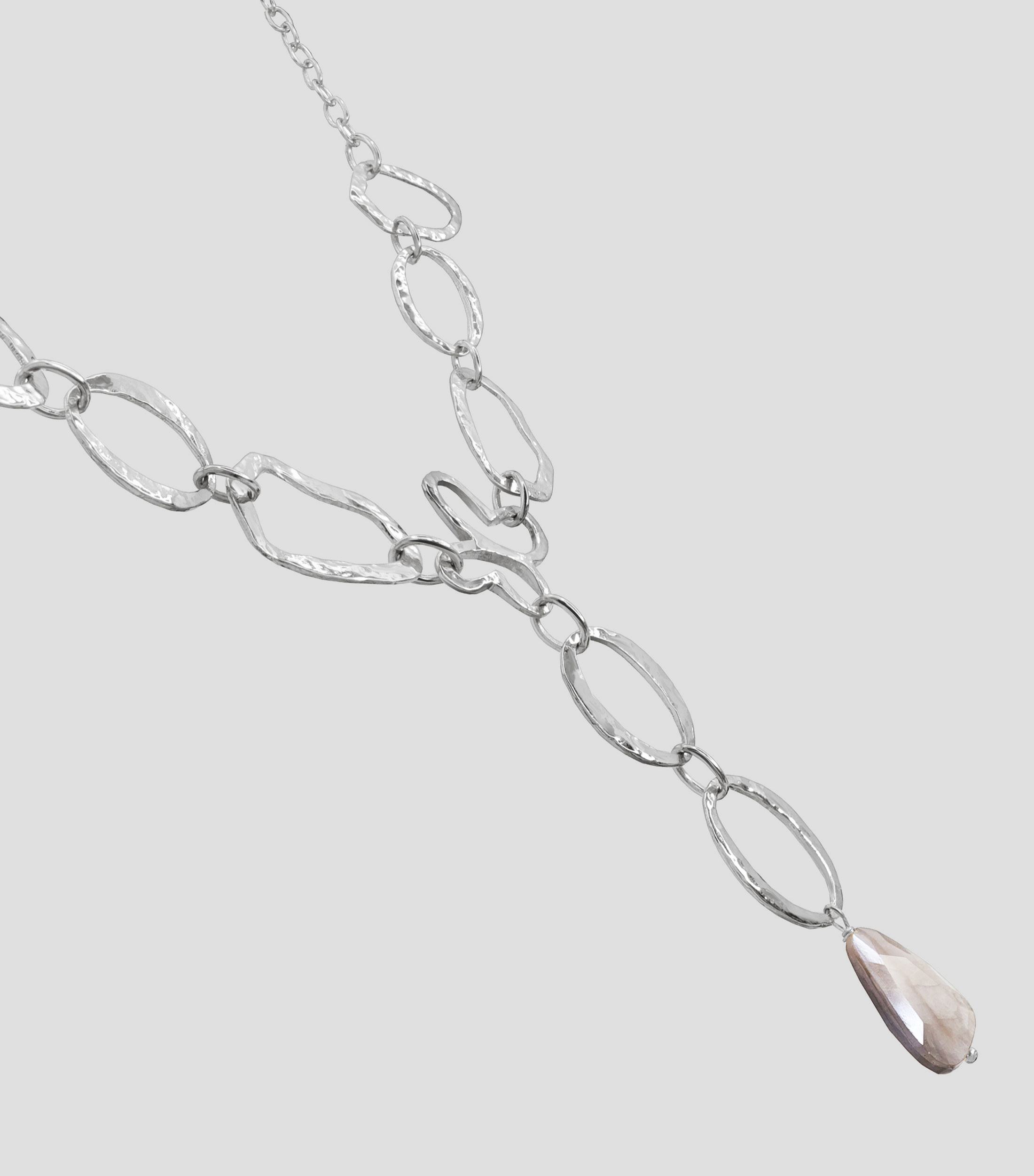 Collar en Plata .925 Liberty con Piedra Luna Mujer