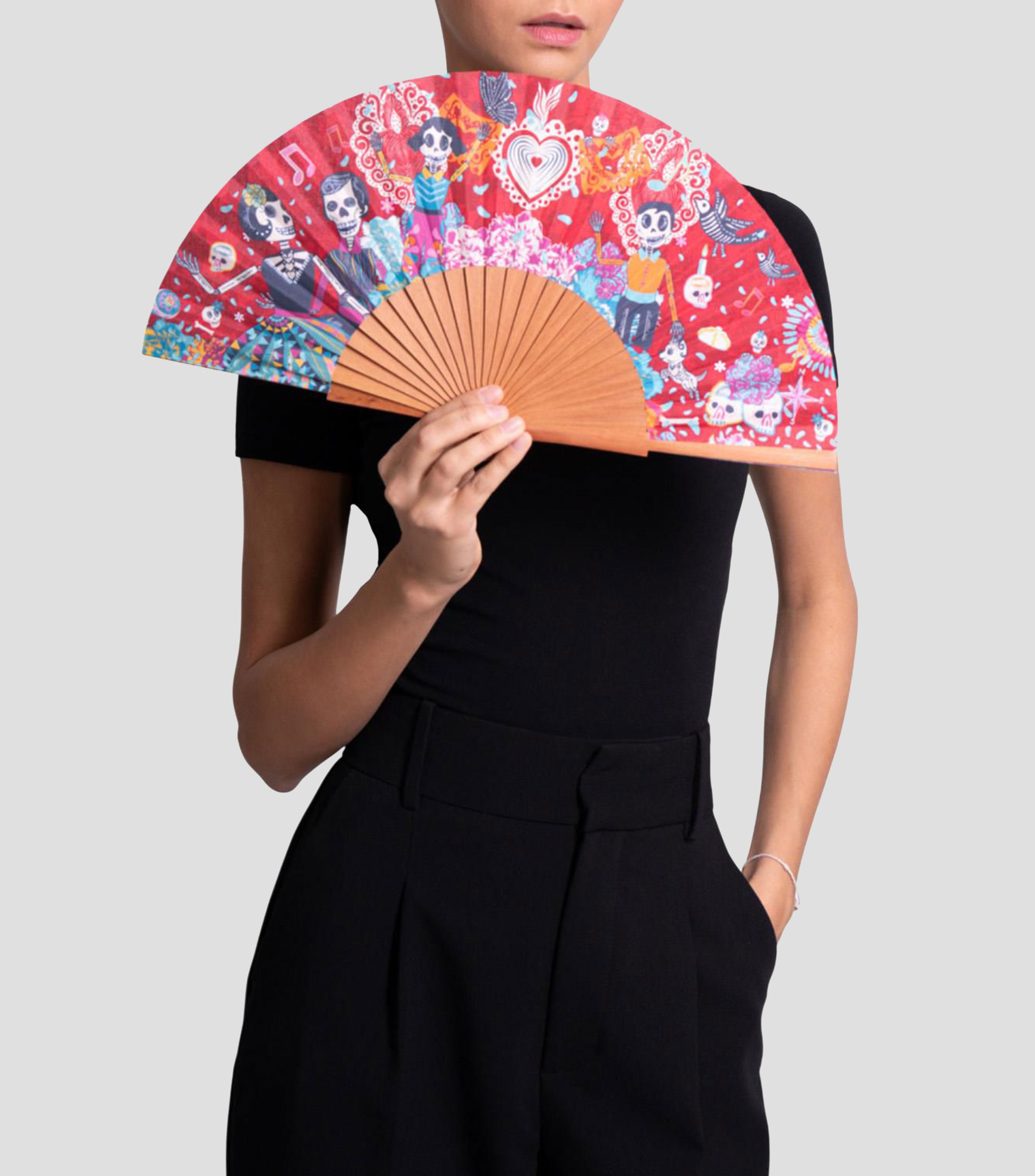 Abanico estampado Catrines Mujer