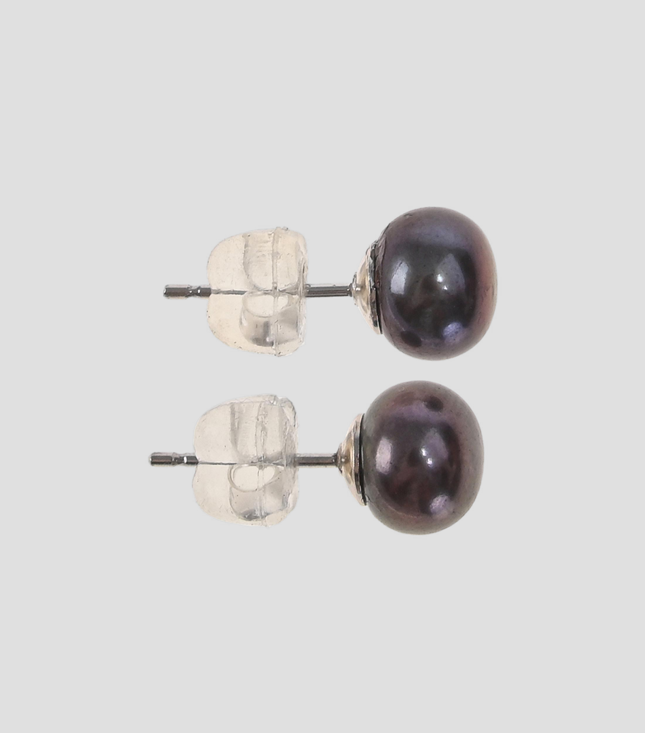 Aretes Super 5 negros Mujer