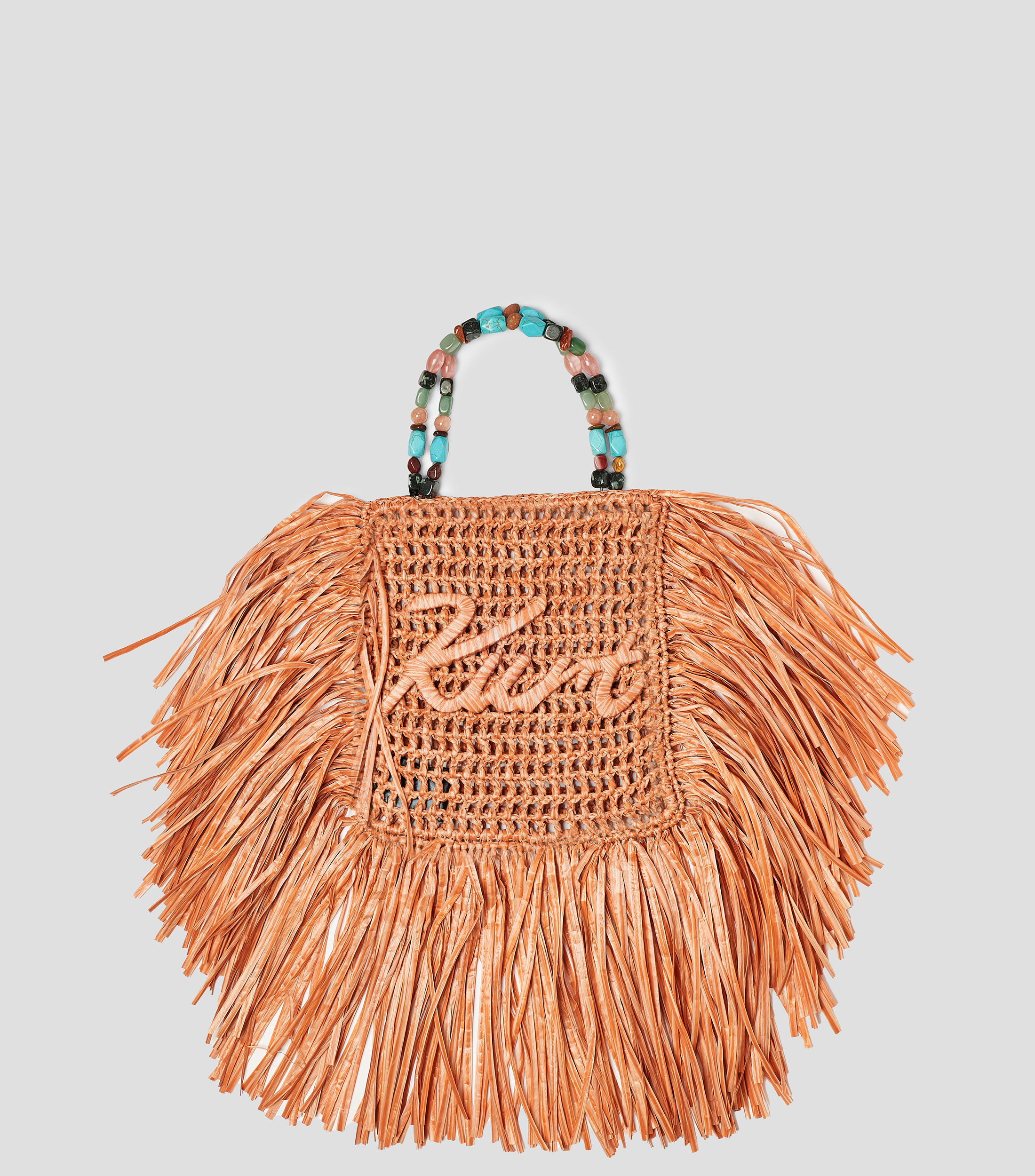 Bolsa mini tote Fringe jaspeada Mujer