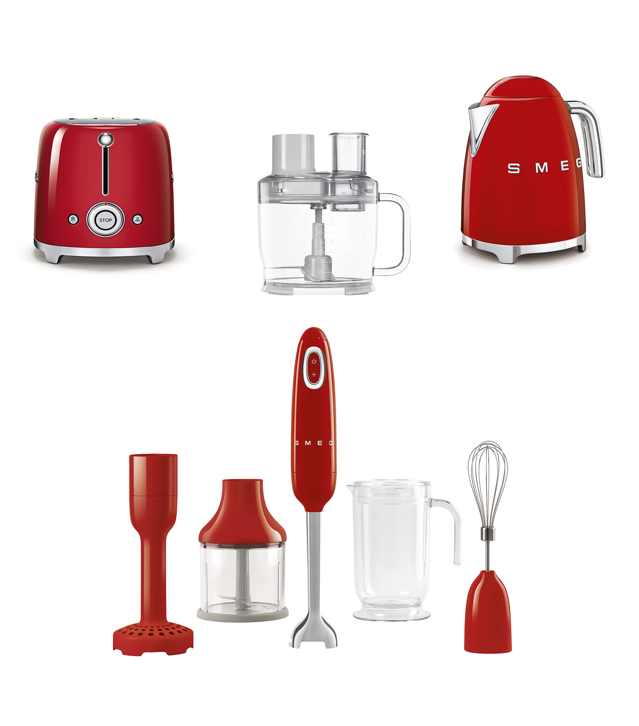 Smeg Combo Set de Cocina Rojo El Palacio de Hierro