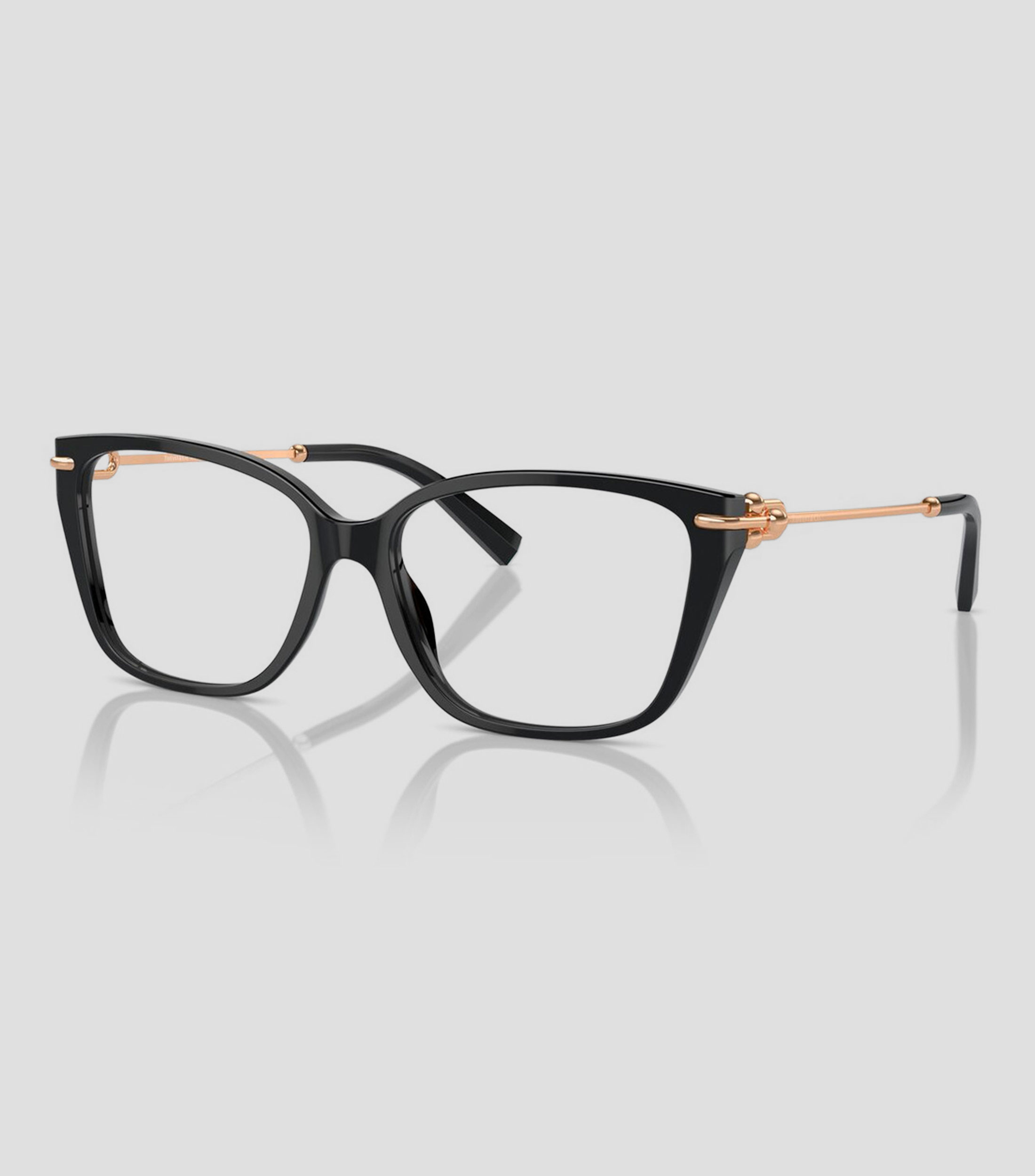 Lentes oftálmicos cuadrados negros Mujer
