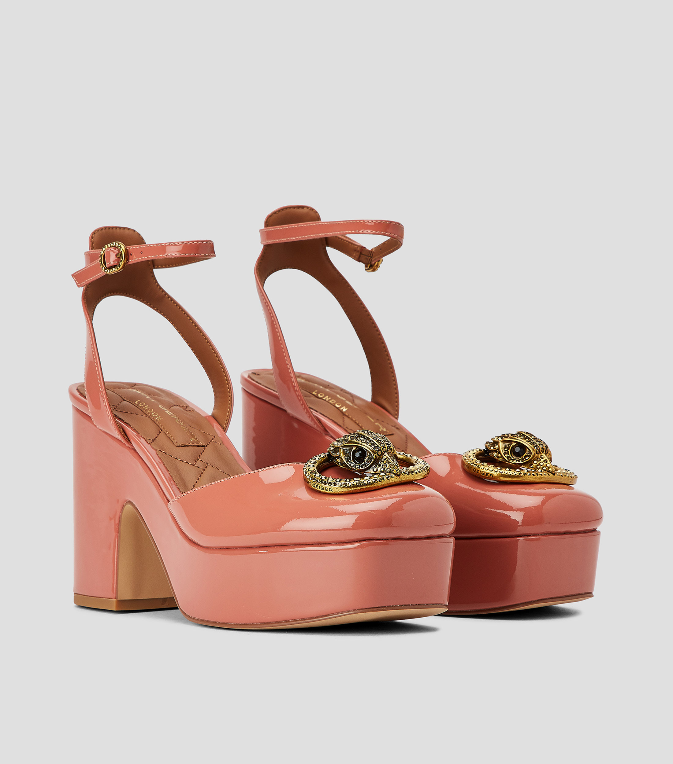 Sandalias con tacón alto cuadrado y plataforma Chelsea Mujer