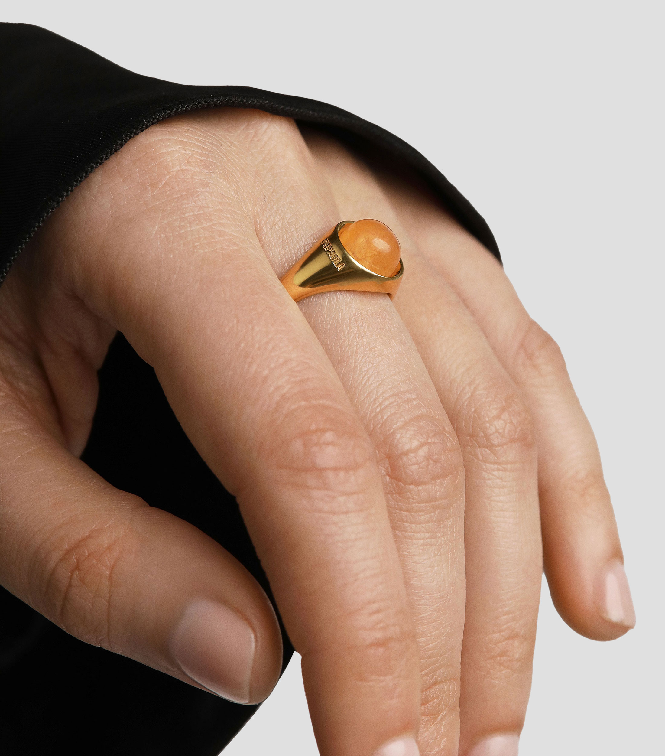 Anillo en plata .925 Moon con venturina Mujer