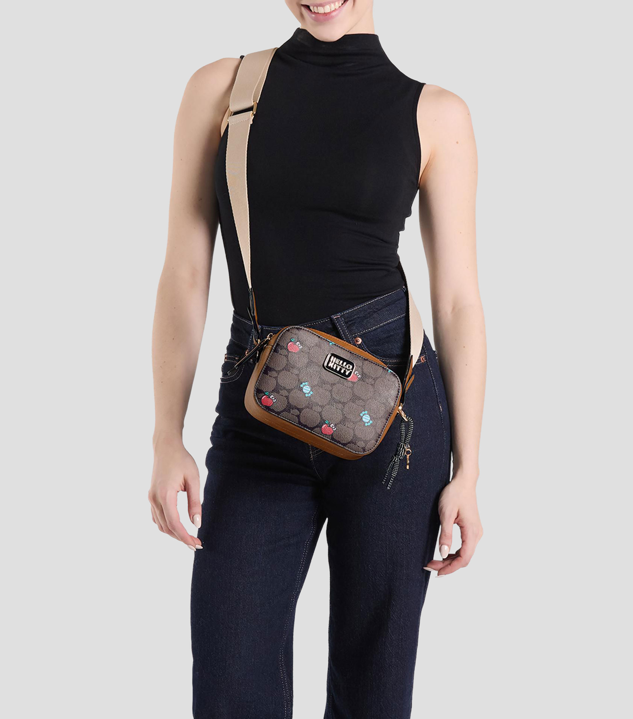 Bolsa crossbody estampada Niña