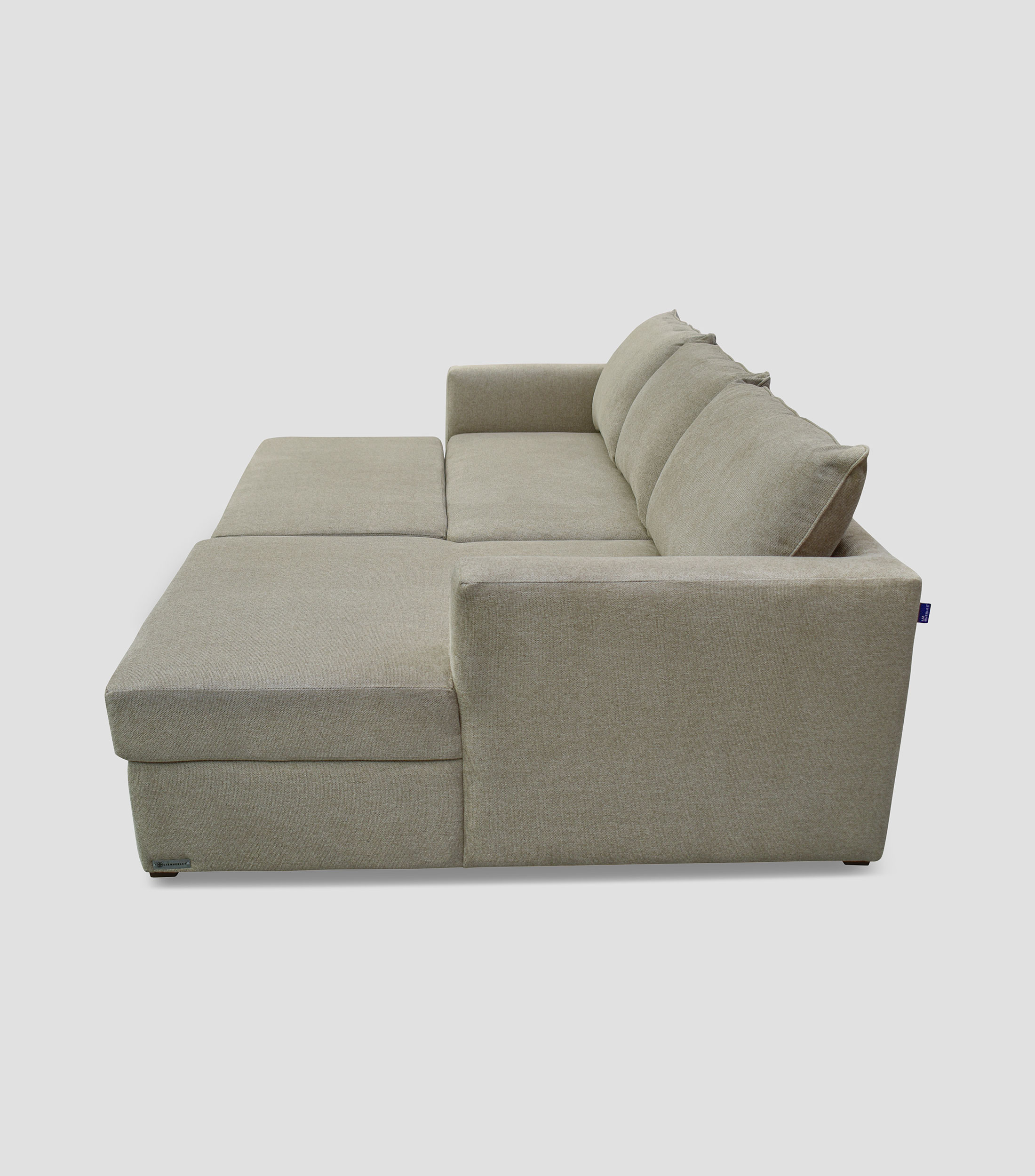 Sofá cama derecho modular, Rose beige