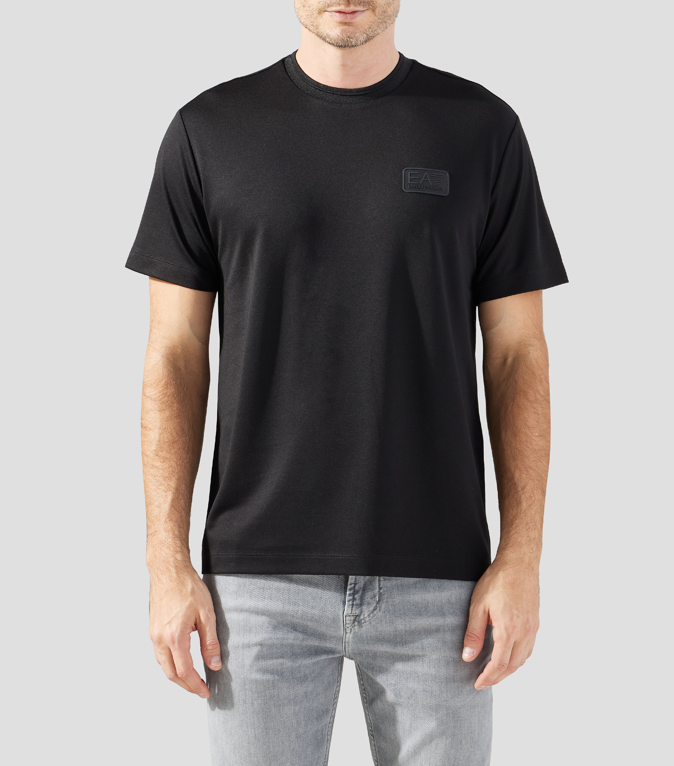 Playera cuello redondo manga corta lisa Hombre