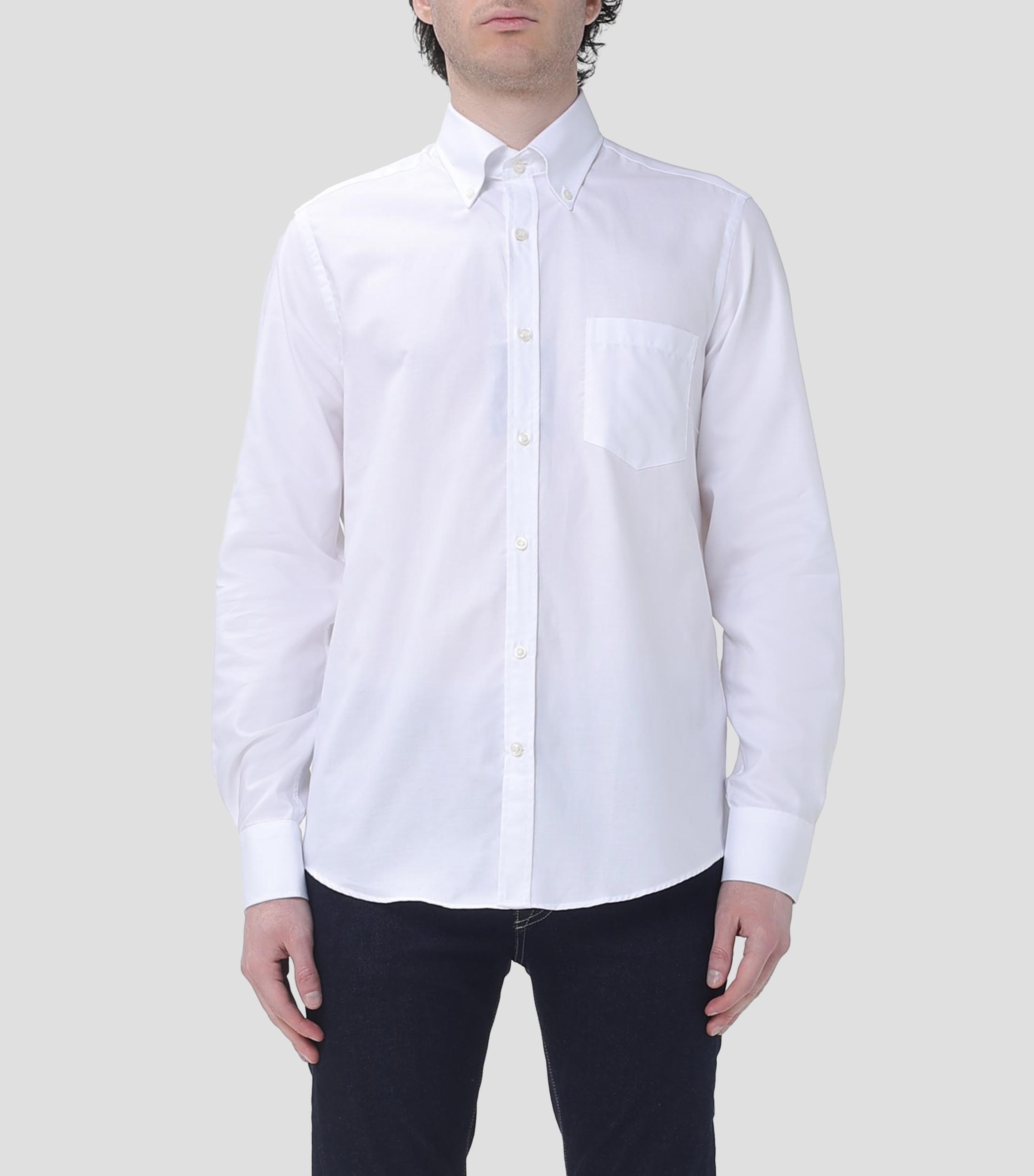 Camisa lisa manga larga Hombre
