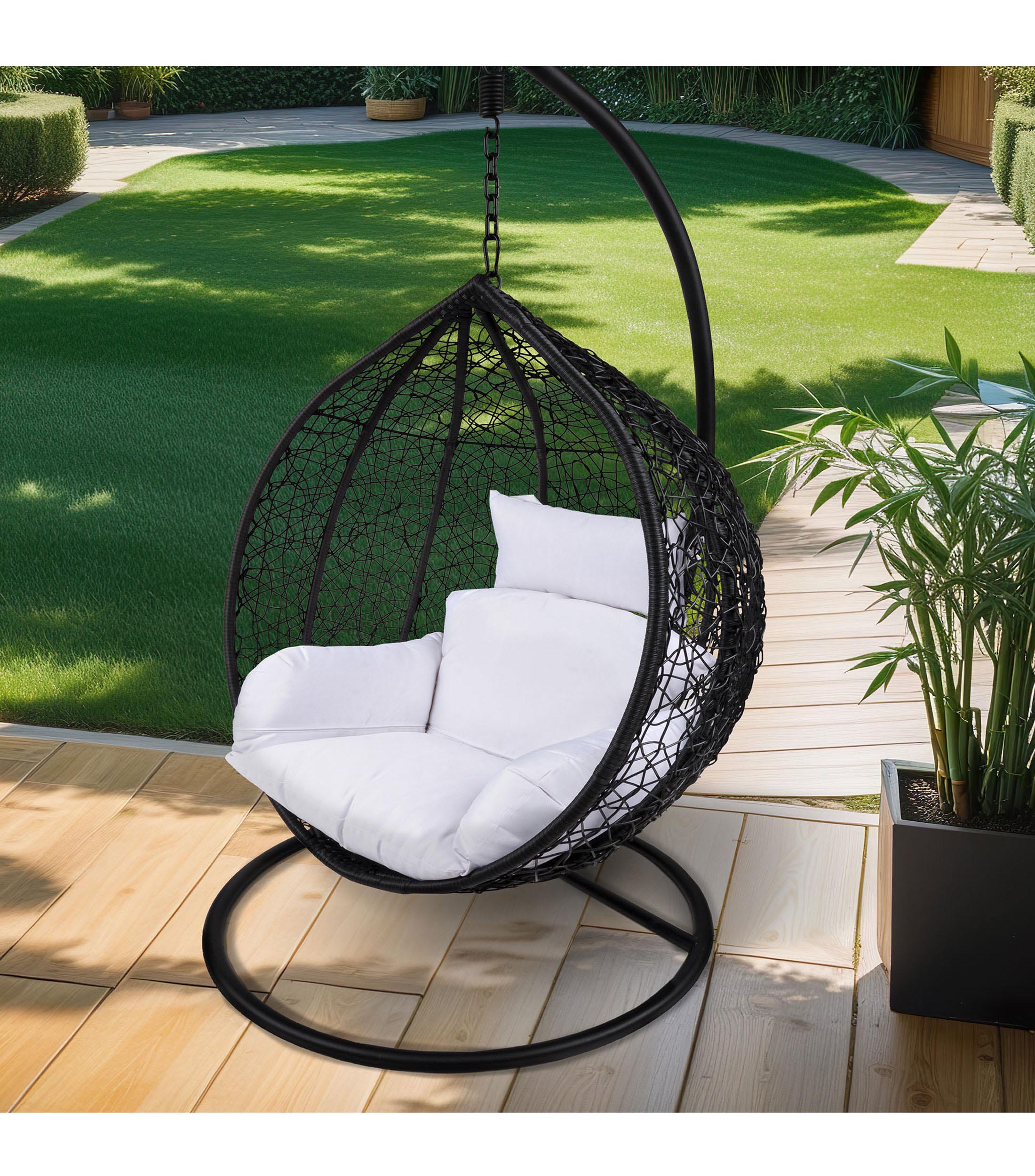 Silla colgante en acero