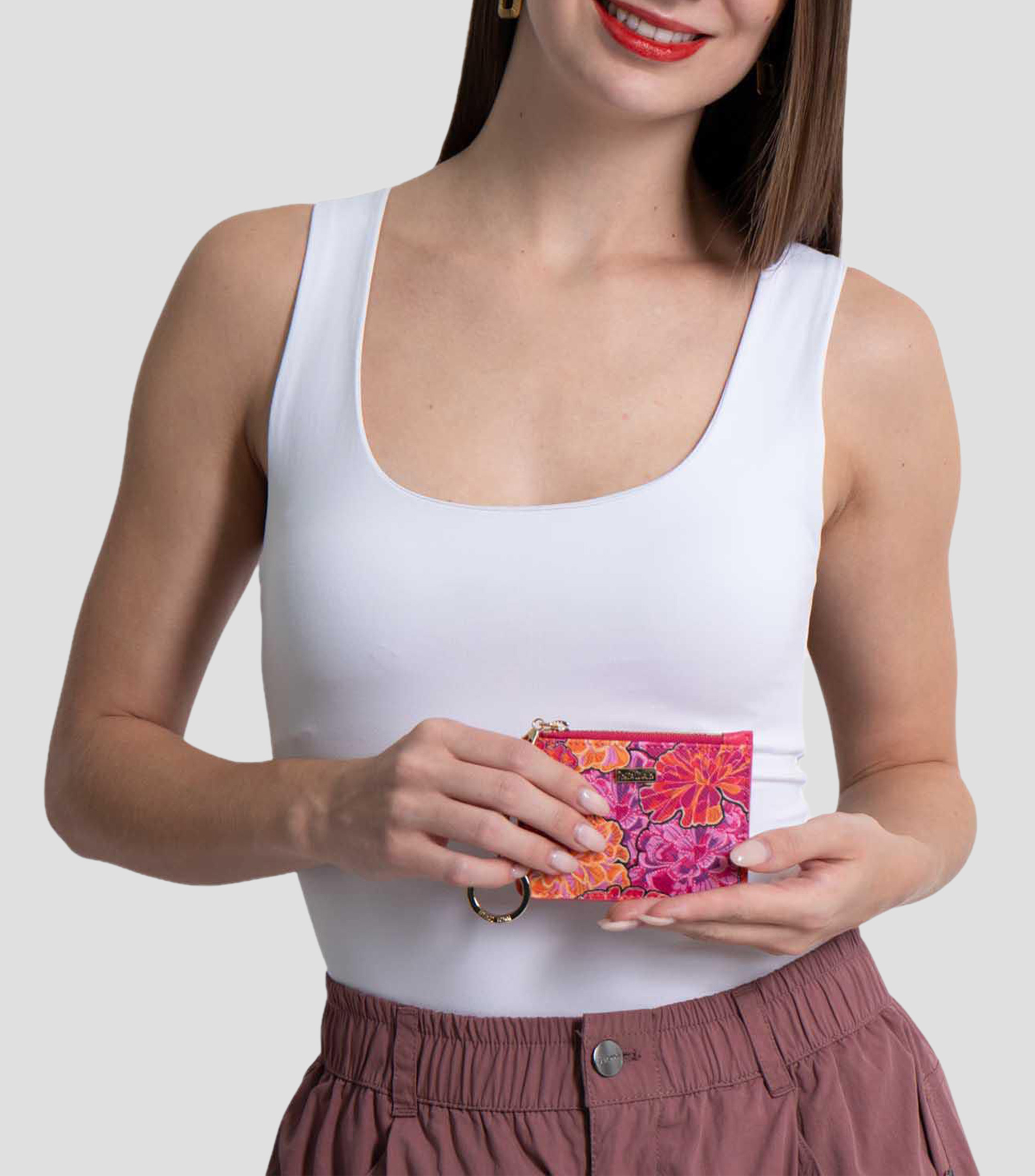 Tarjetero multicolor Cempasúchil Ofrenda estampado Mujer