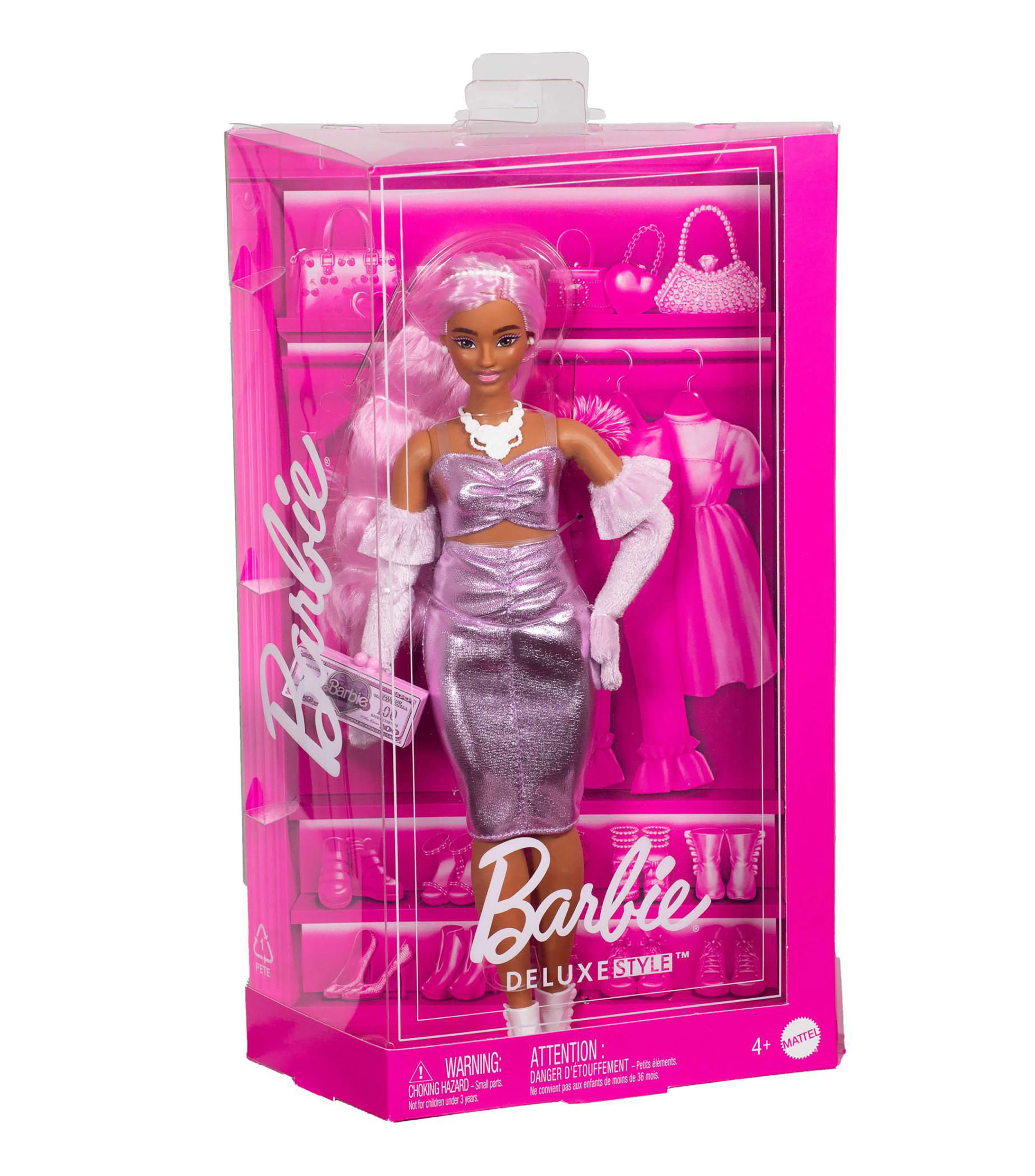 Barbie Muñeca Deluxe Style Cabello Rosa