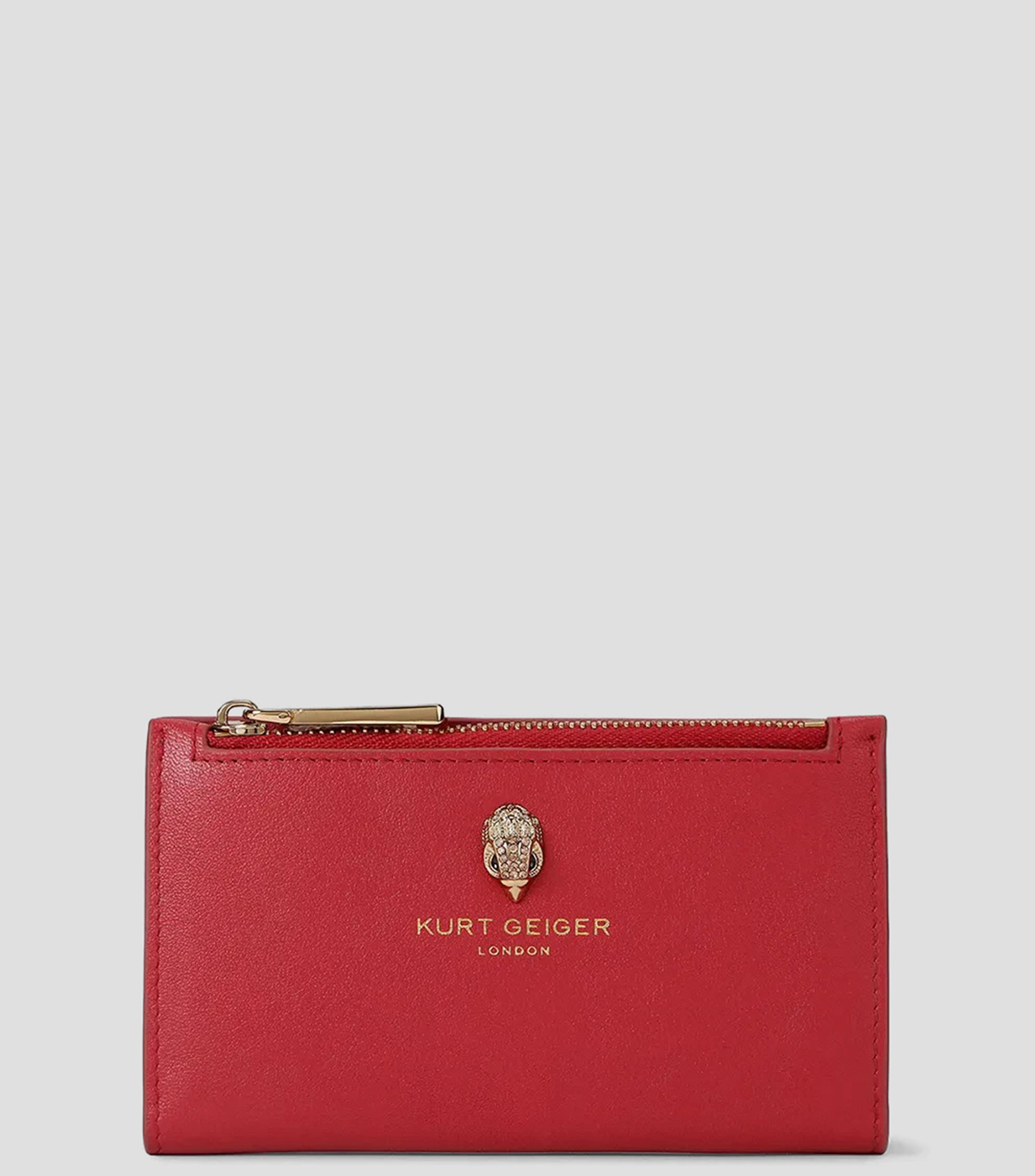Monedero liso con detalle texturizado Mujer