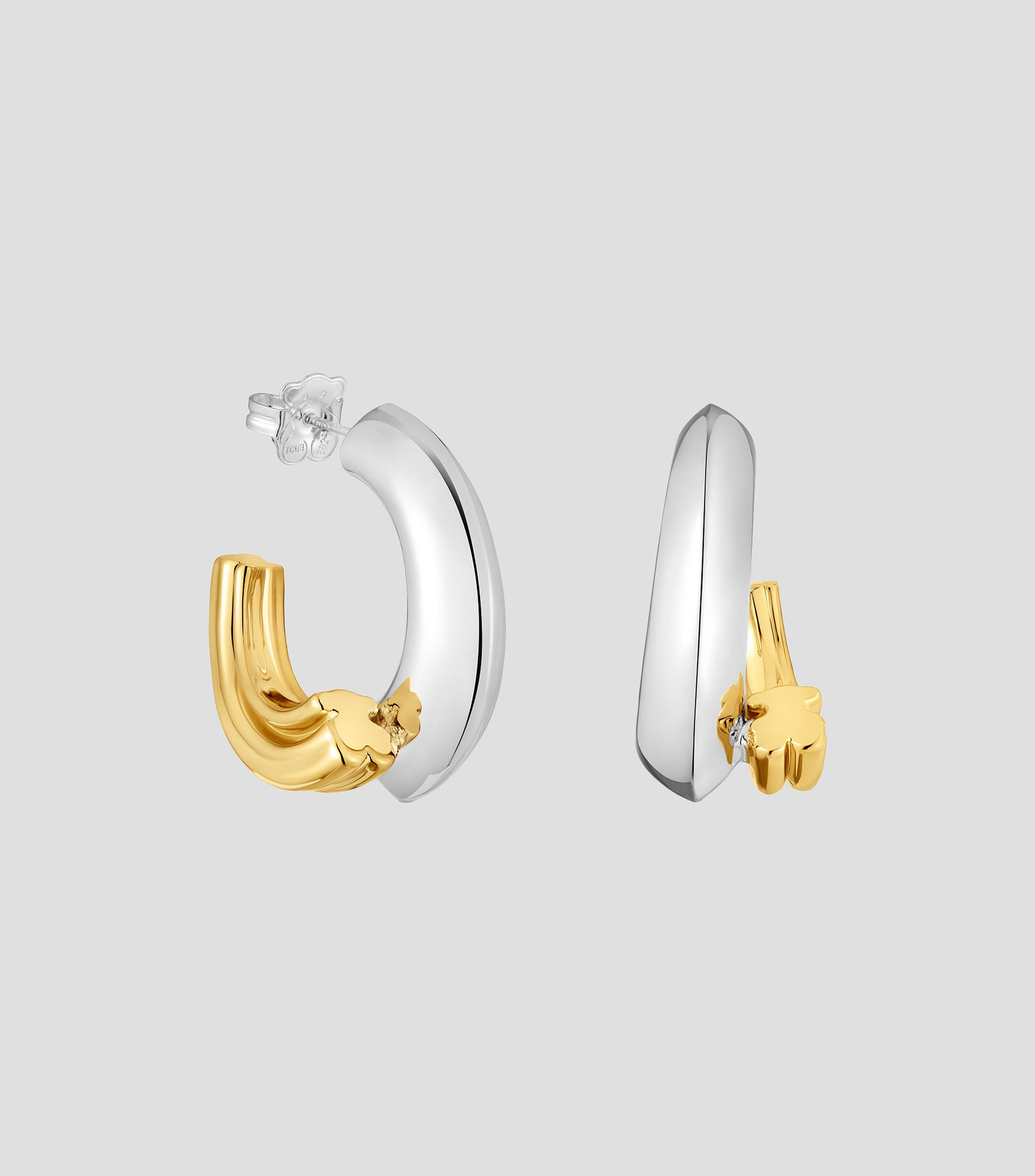 Aretes Aro en Plata . 925 Mujer