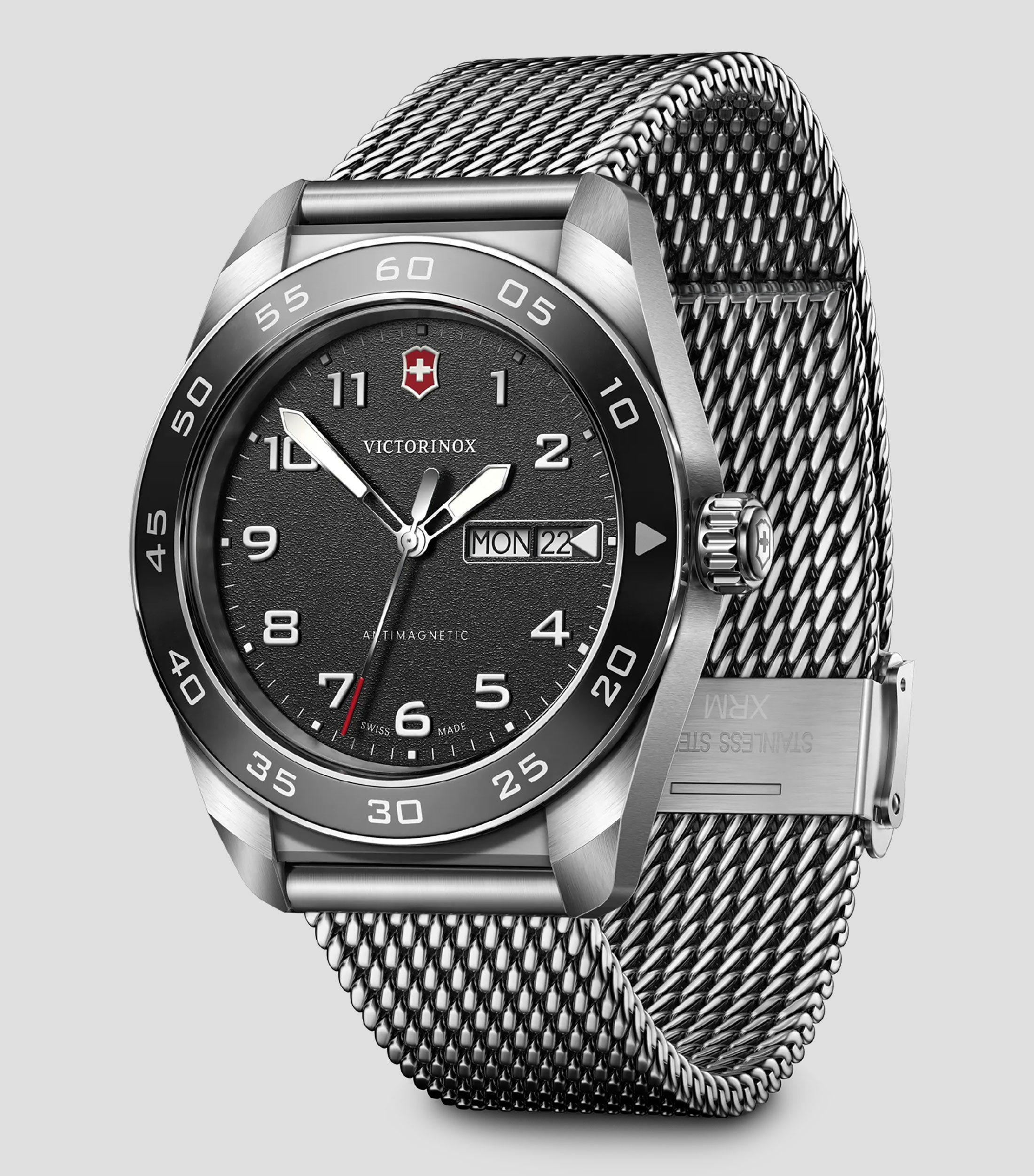 Reloj para Hombre Swiss Army Casual, Plateado, Negro