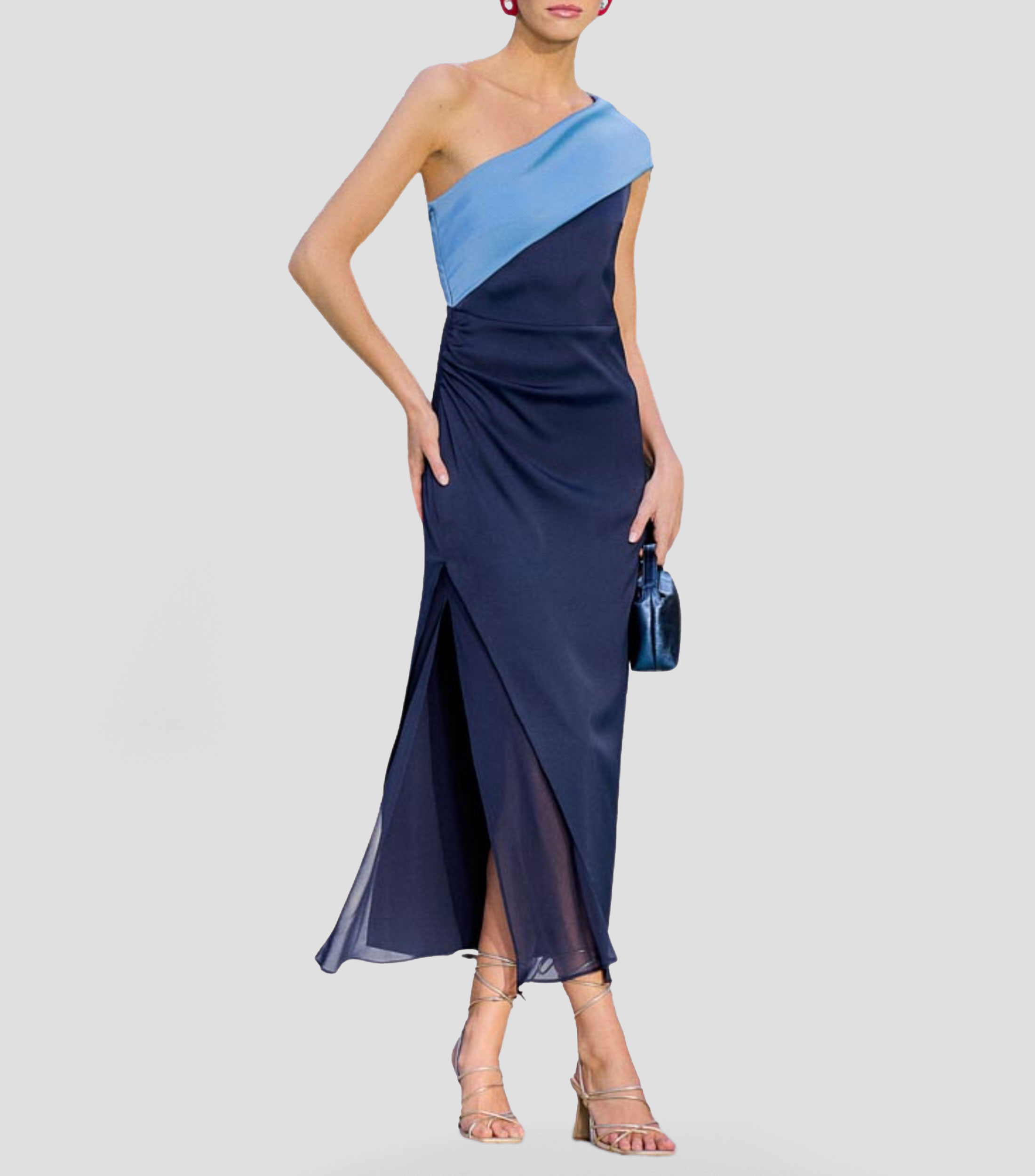 Vestido de fiesta largo sólido Mujer