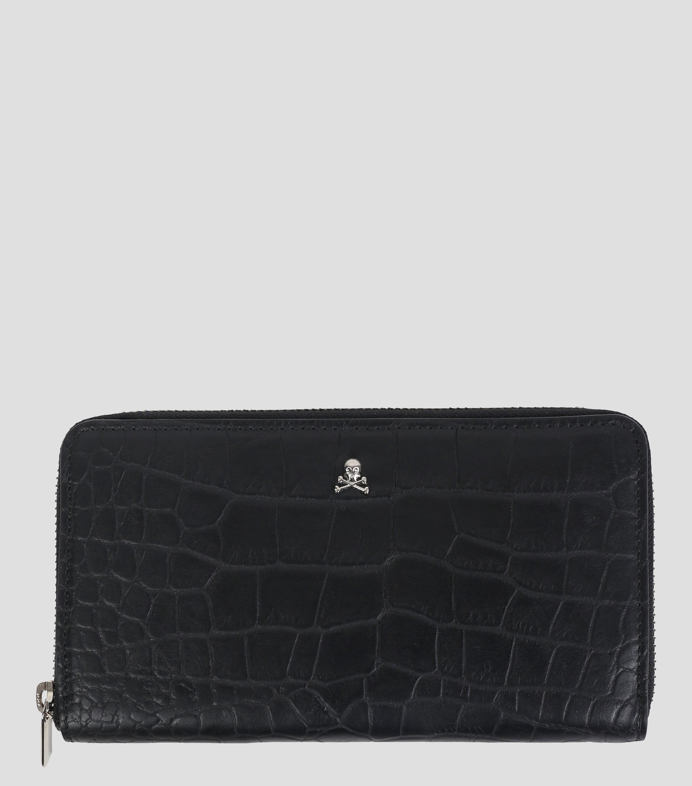Cartera en piel con logo Mujer