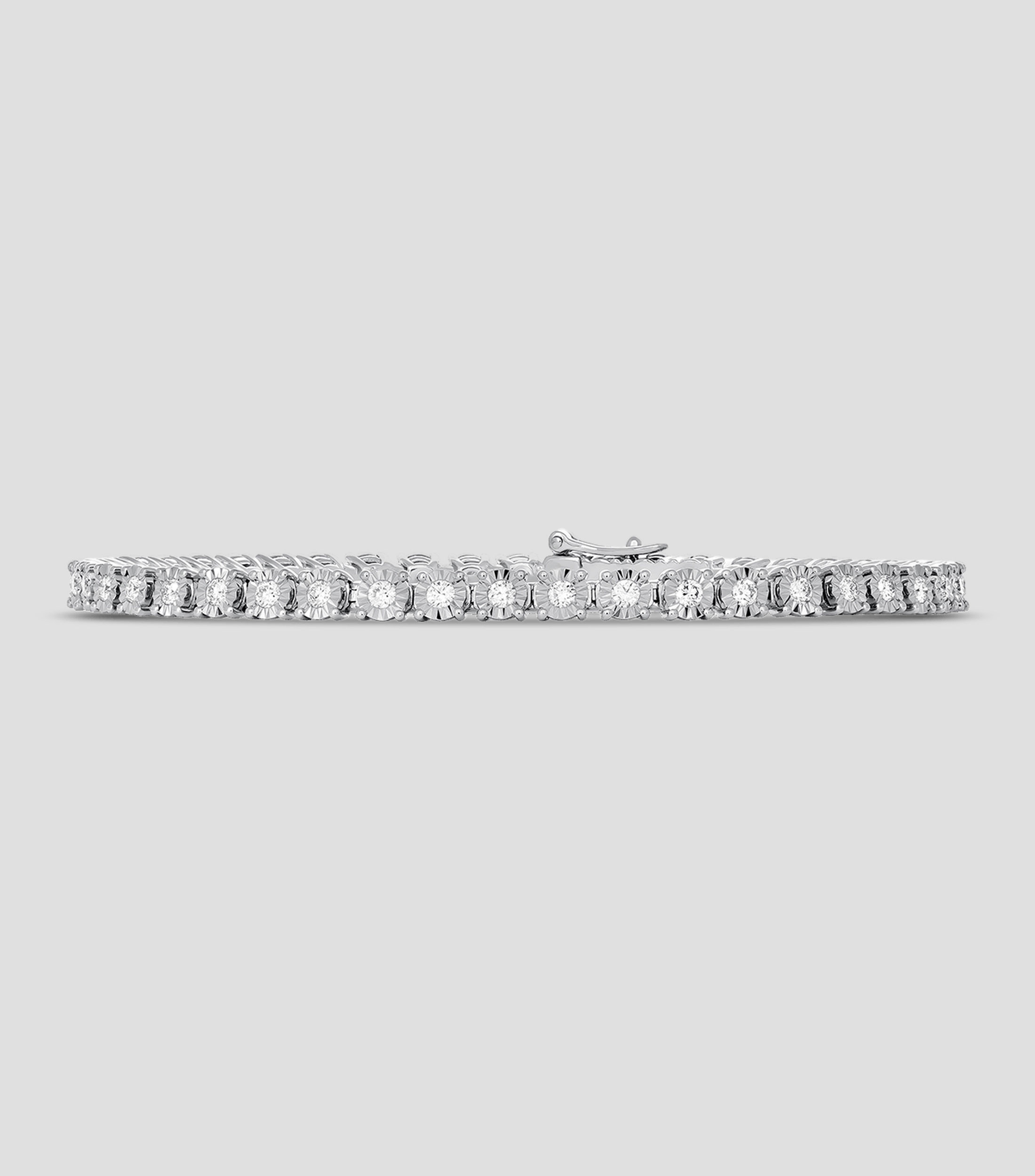Pulsera en oro blanco de 18 Kts Grace Mujer