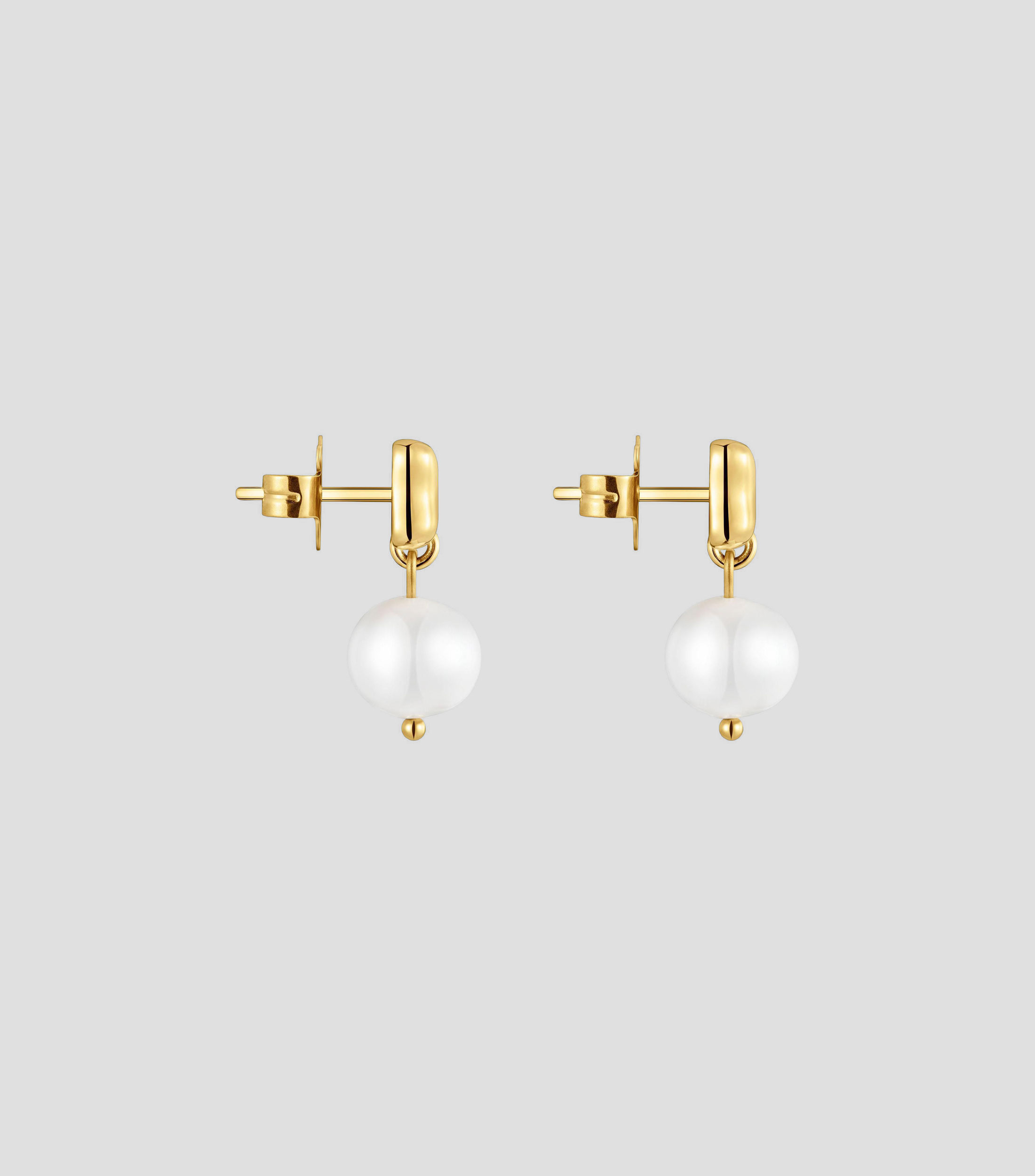 Aretes lazo Charming con perla Mujer