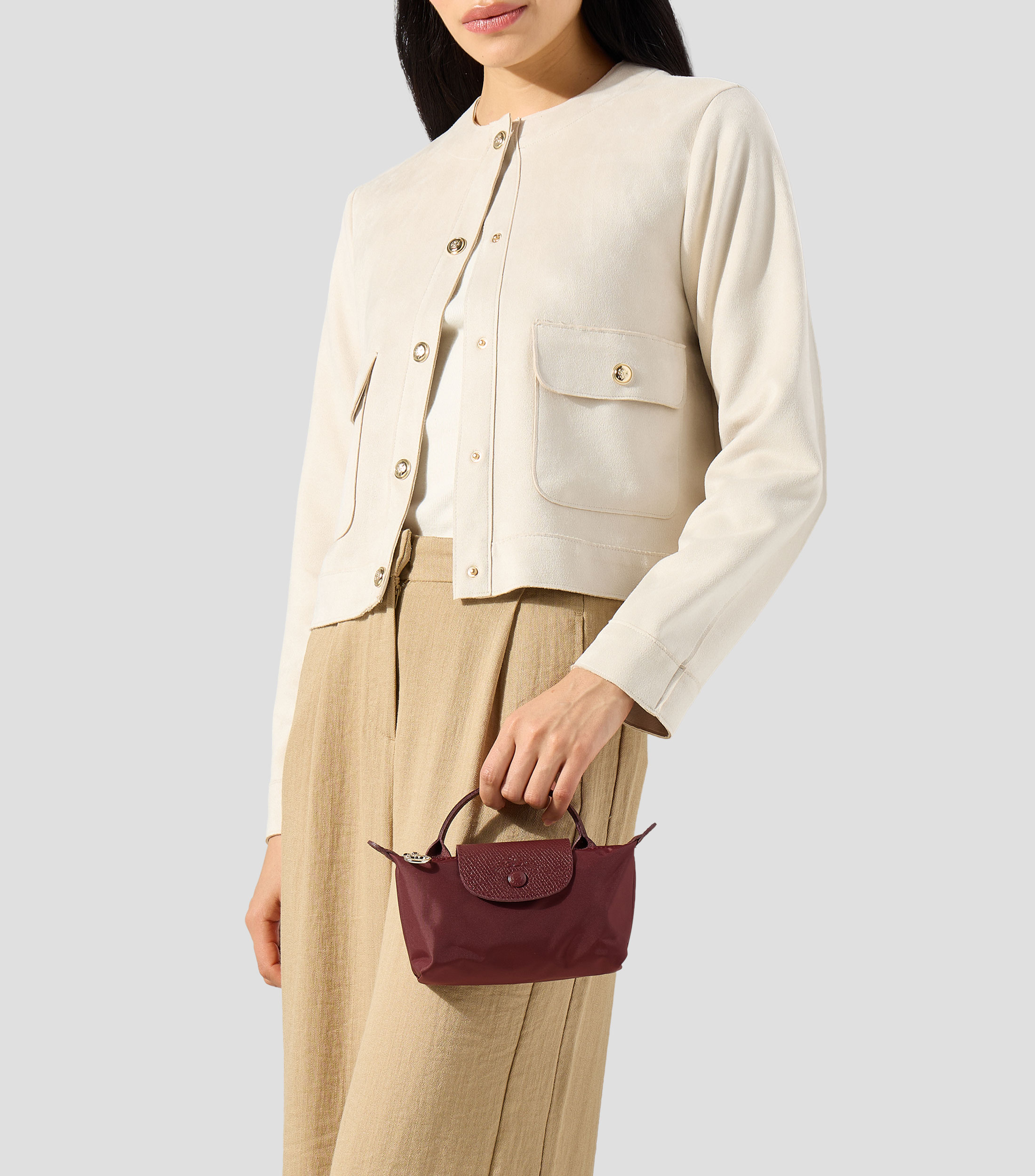 Bolsa Pouch lisa Mujer