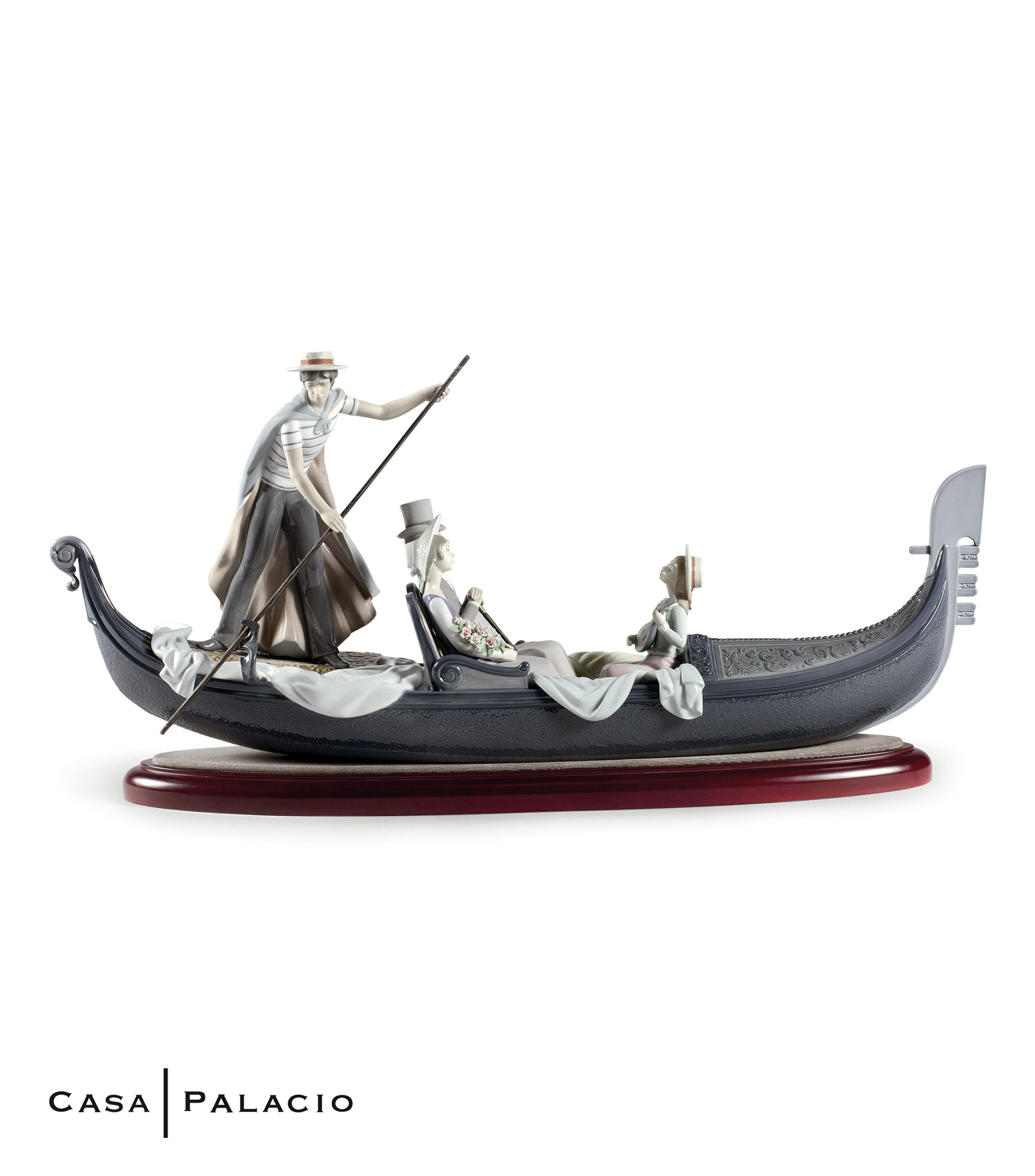 Escultura En la Gondola en porcelana