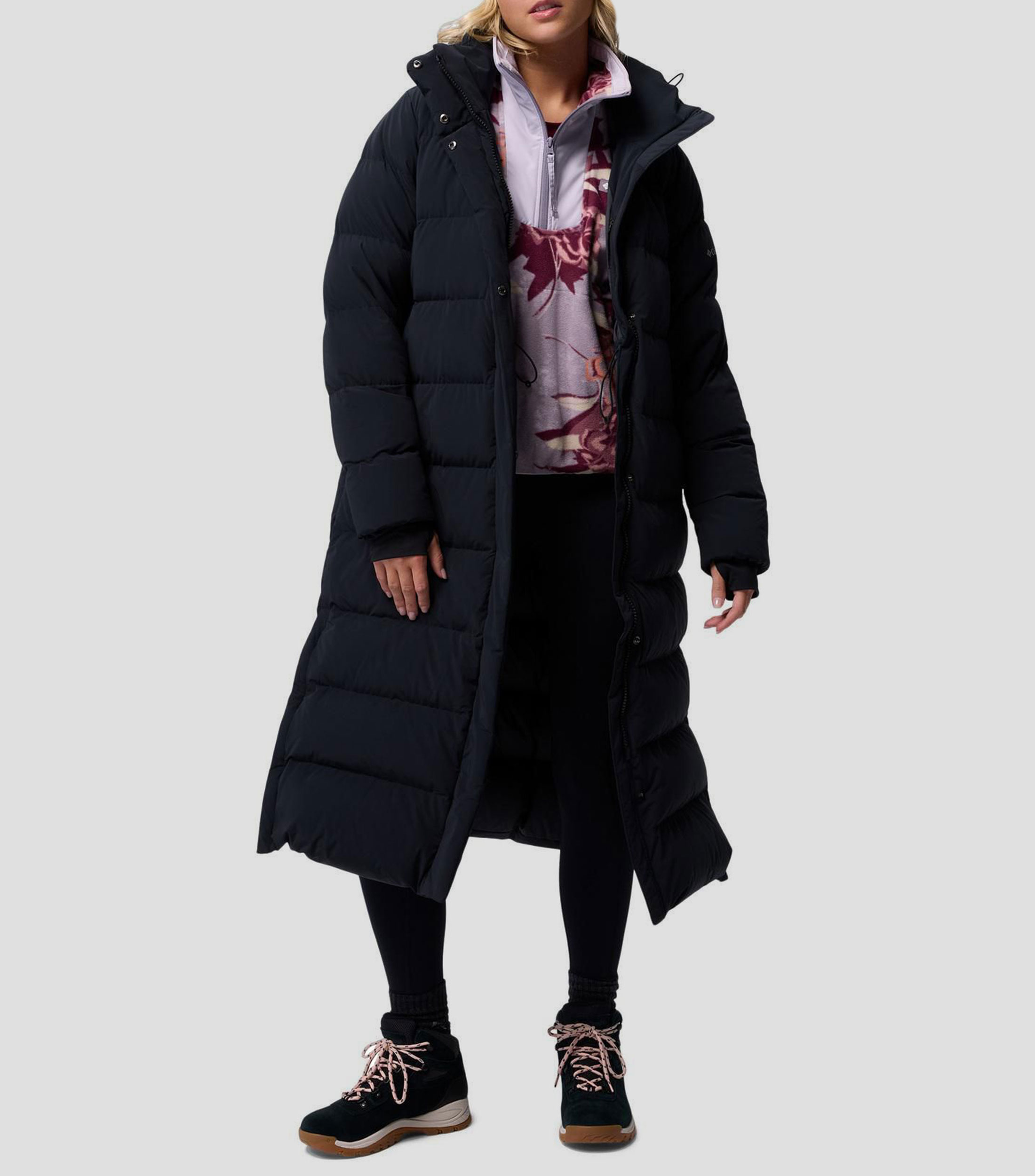 Chamarra Puffer larga Mujer