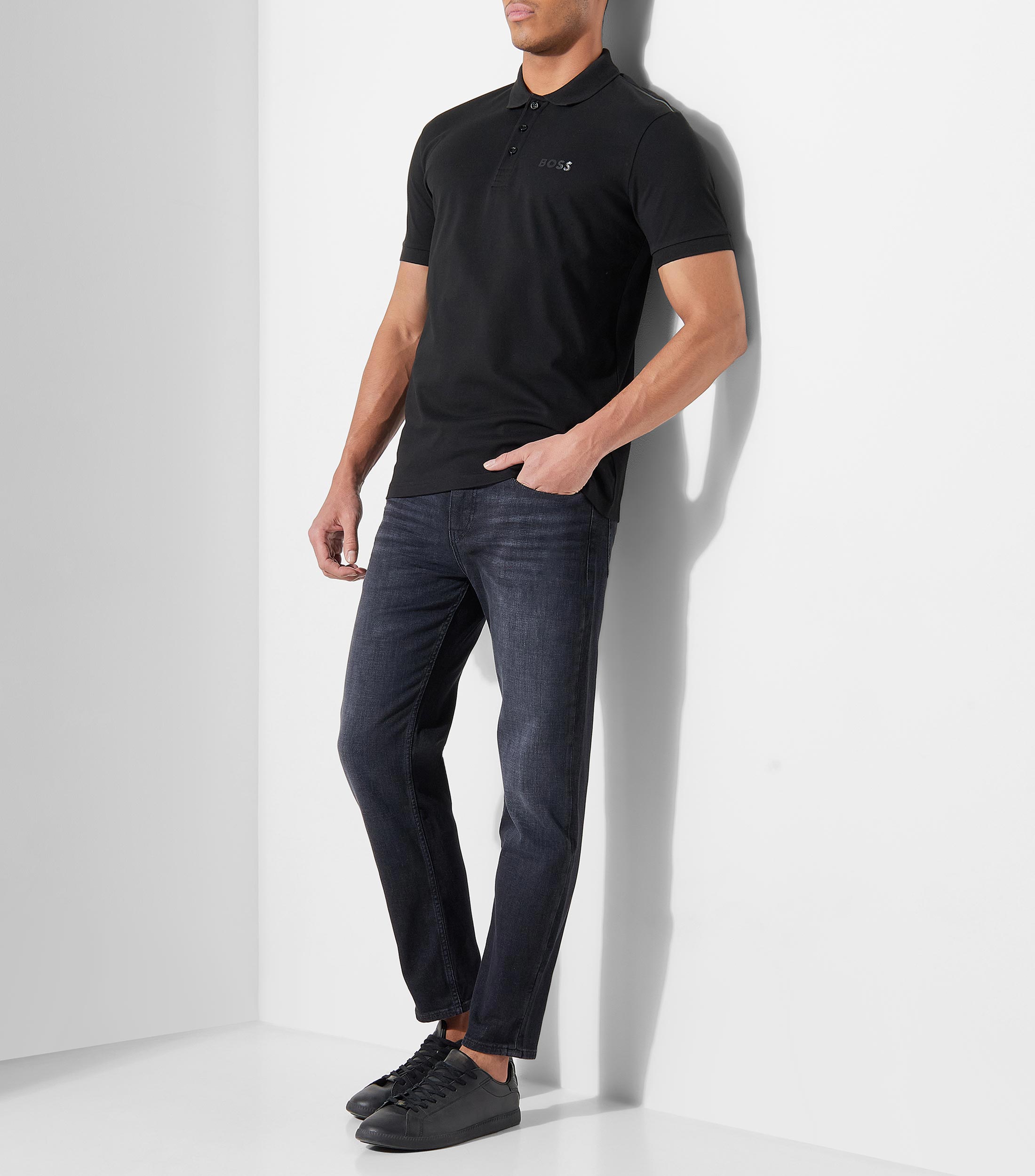 Playera tipo polo con manga corta Hombre