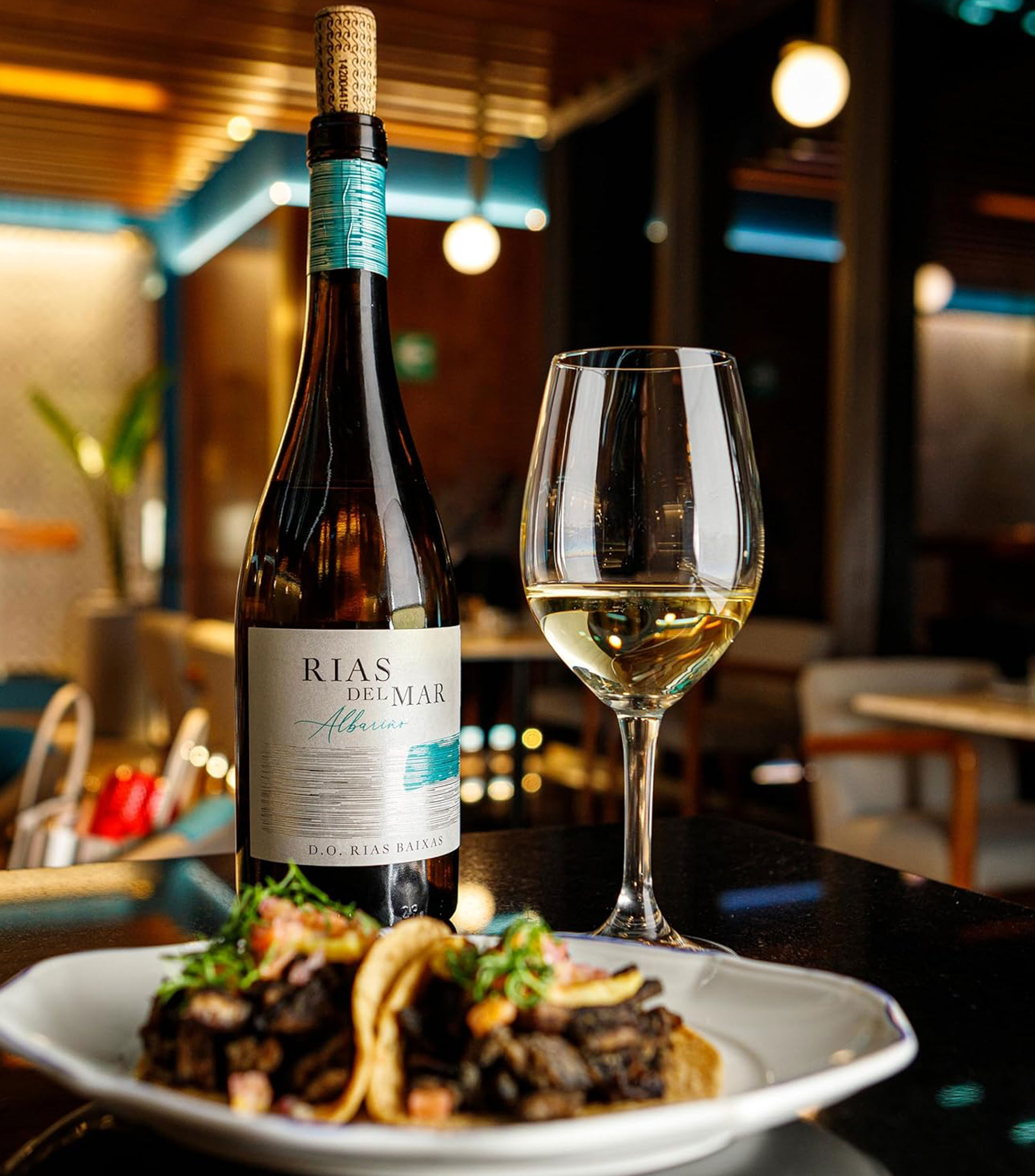 Vino blanco albariño Rias del Mar, España, 750 ml