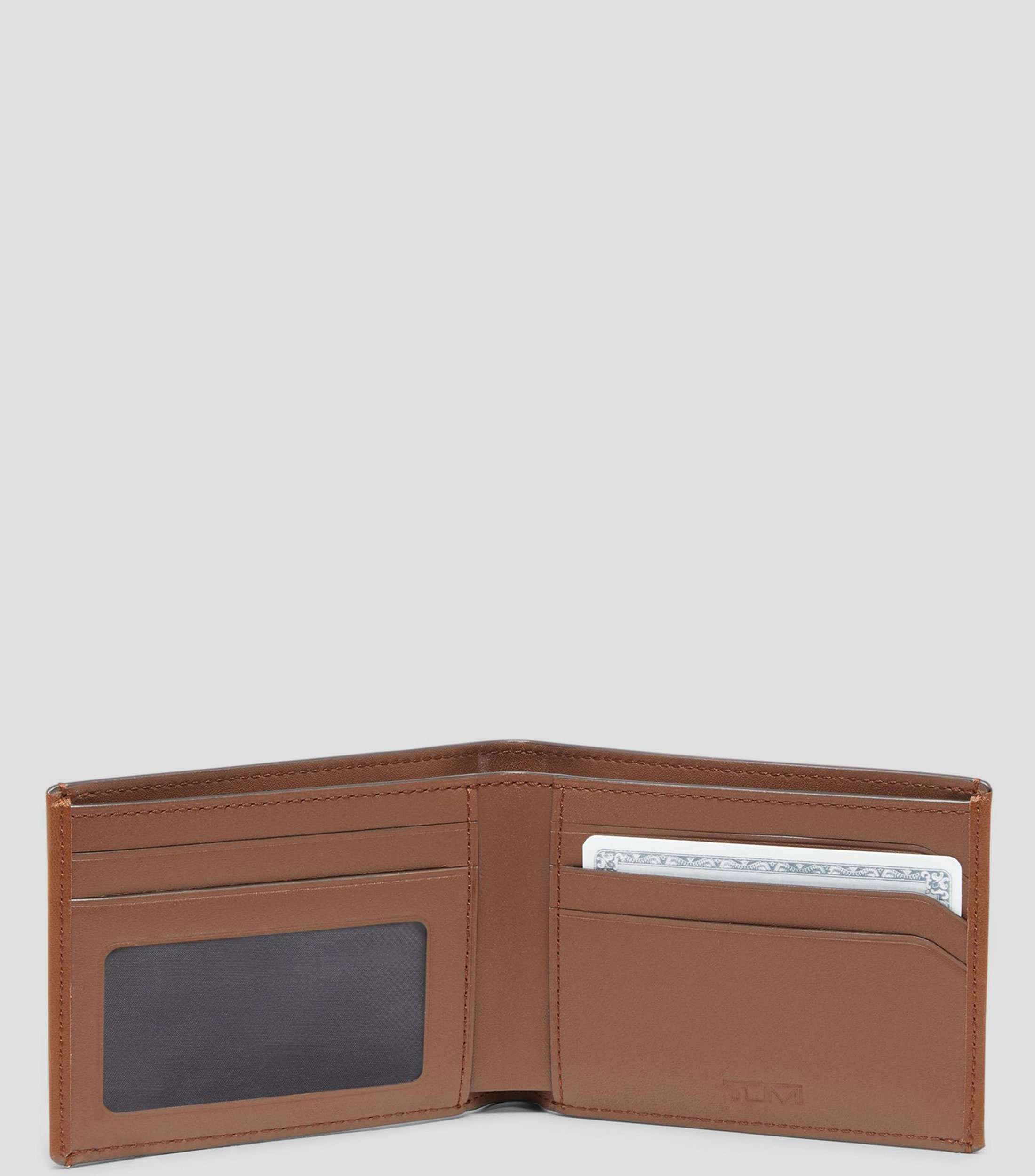 Cartera Bifold en piel Nassau SLG lisa Hombre