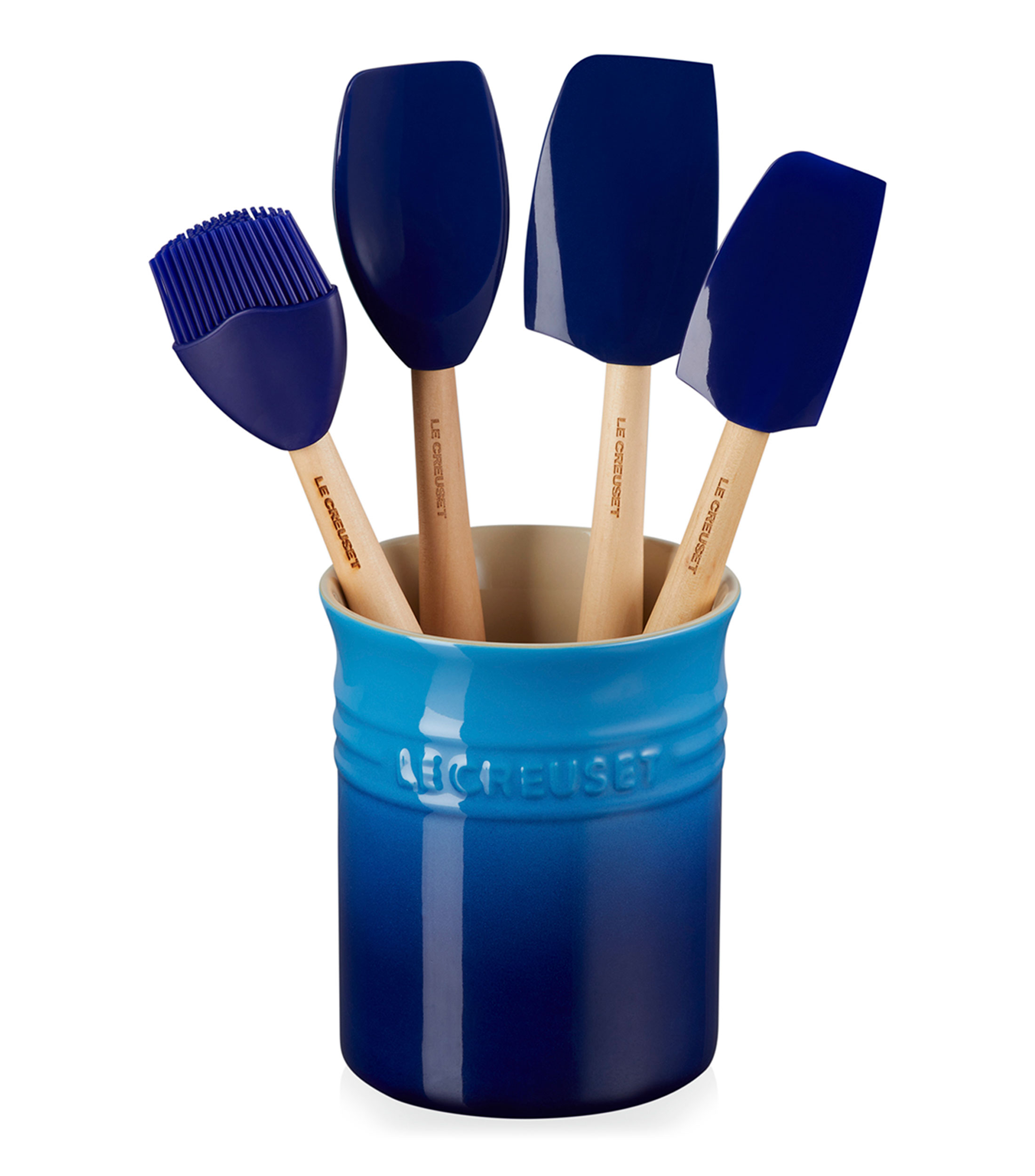 Set Bote para Utensilios con Espátulas Azure