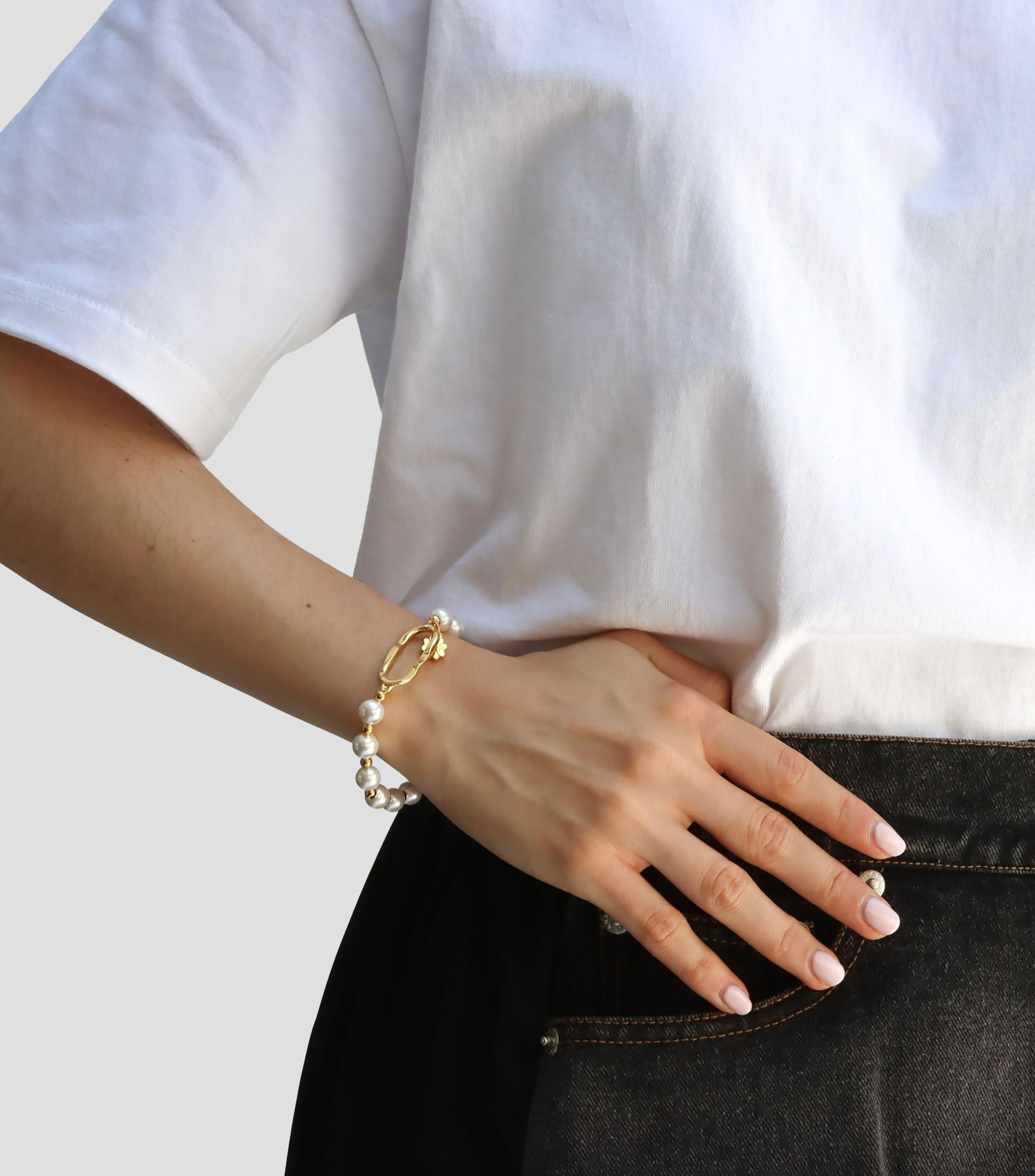 Pulsera con Perlas Mujer