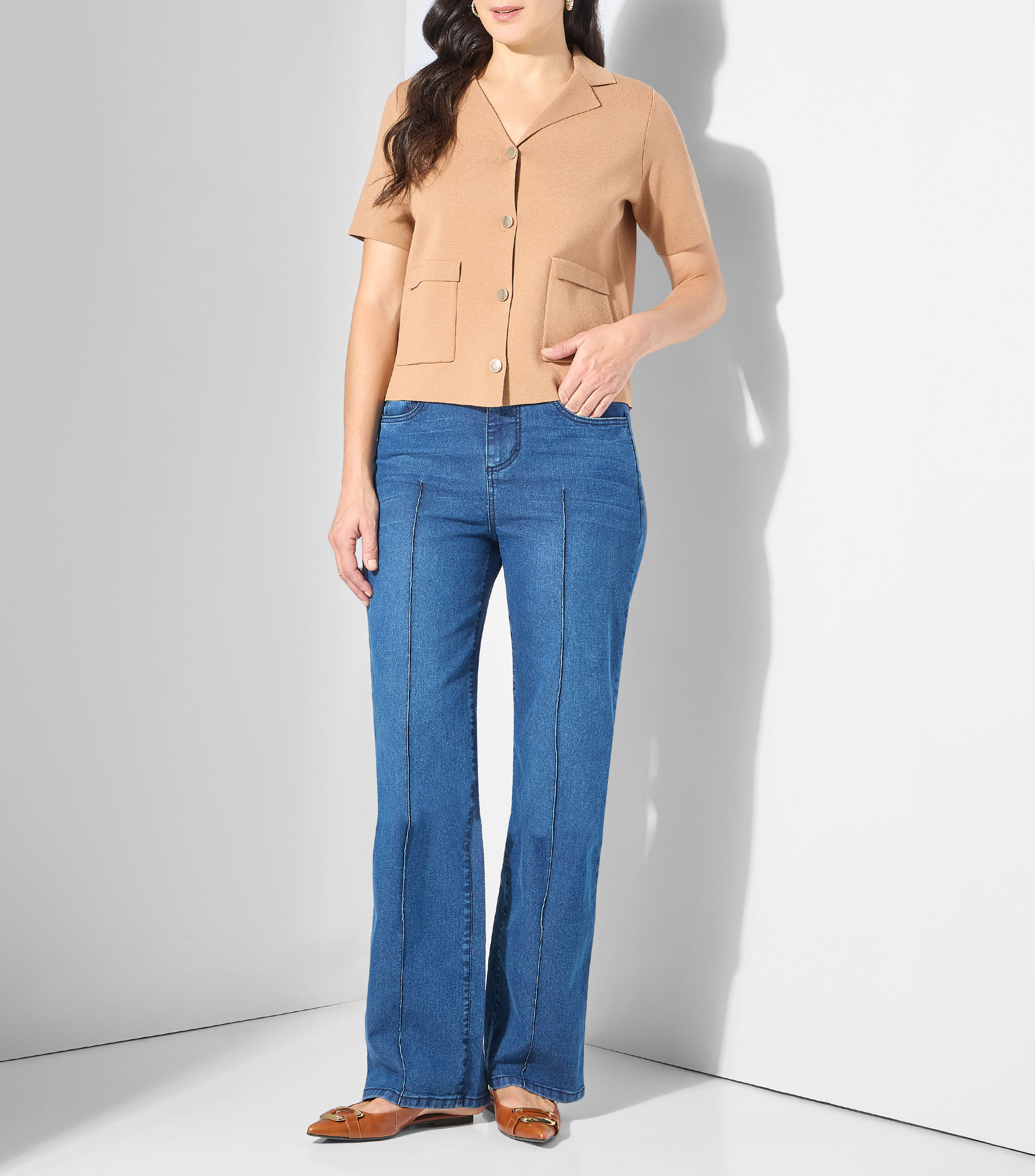 Blazer liso Mujer
