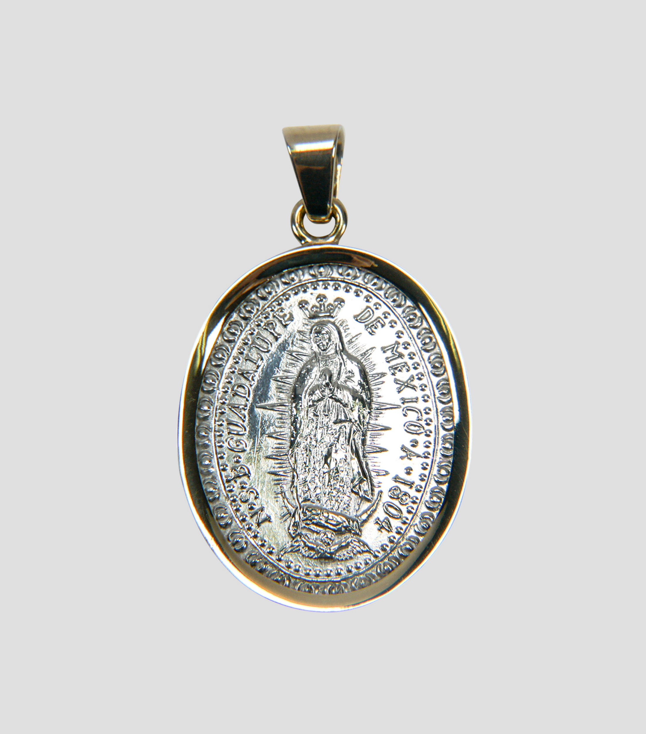 Dije Virgen de Guadalupe en plata Unisex