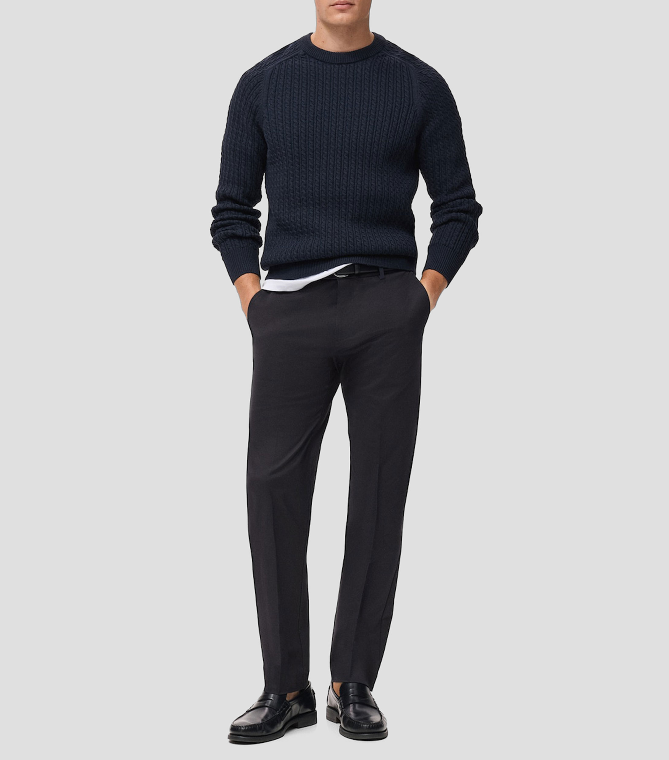 Pantalón liso Hombre