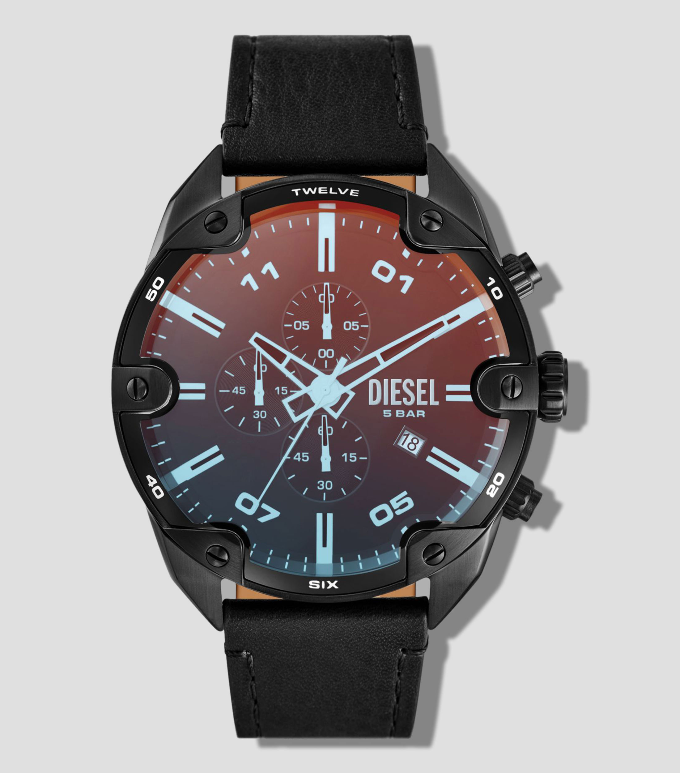 Reloj para Hombre Spiked Casual, Negro