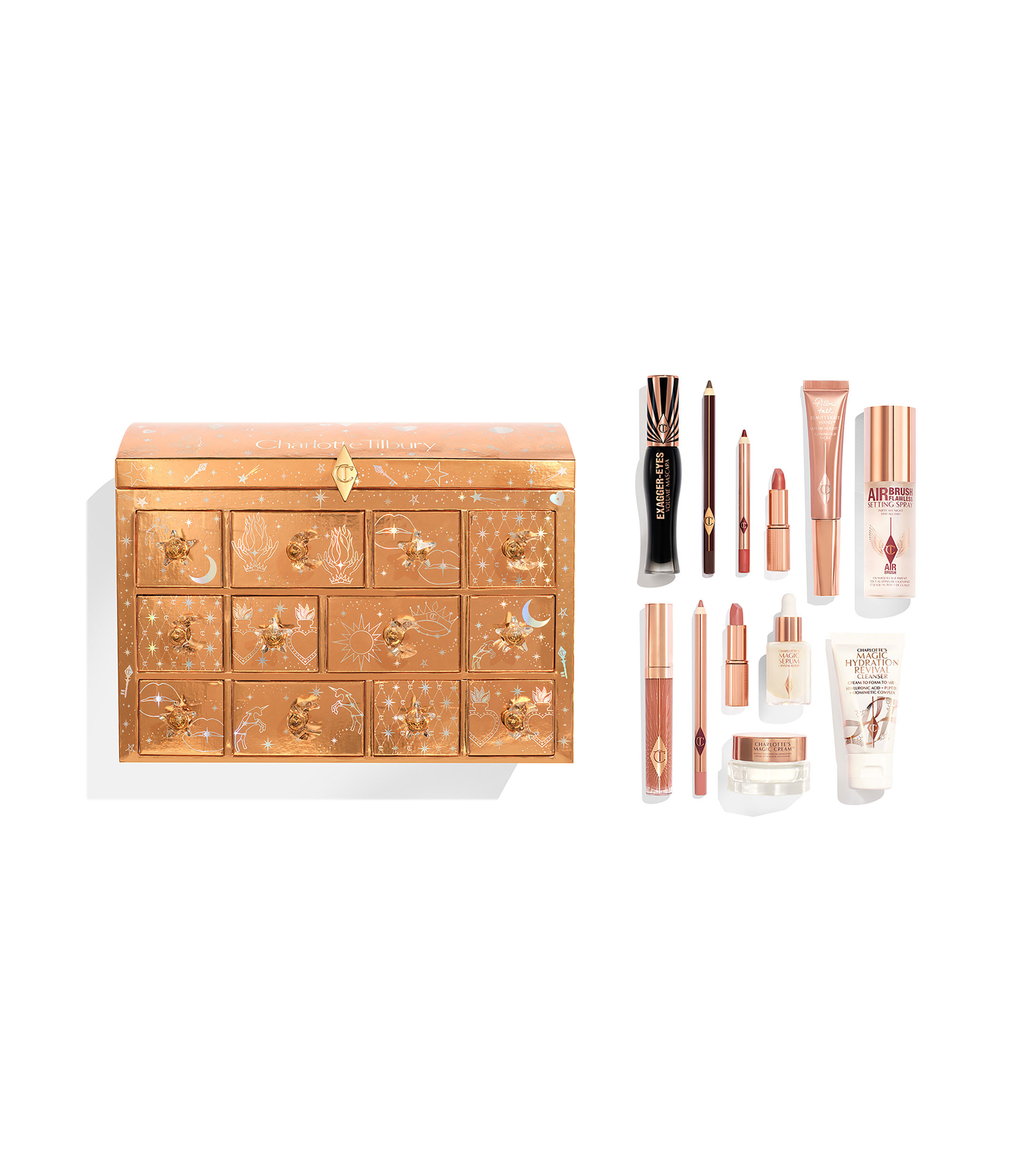 Calendario de Adviento Charlotte's Beauty Treasure Chest, 12 Piezas